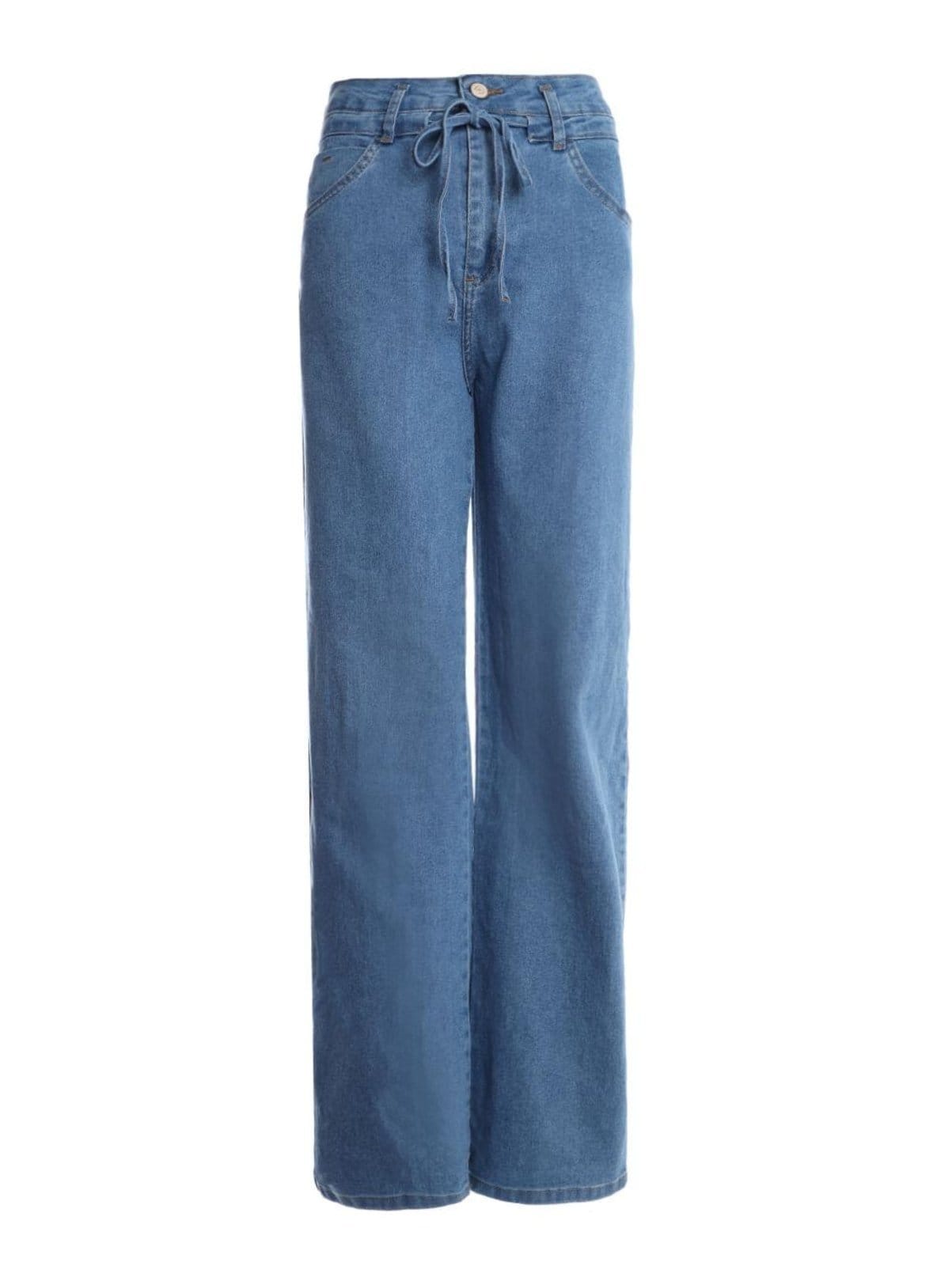 Calça Jeans Wide Leg Sawary Feminina
