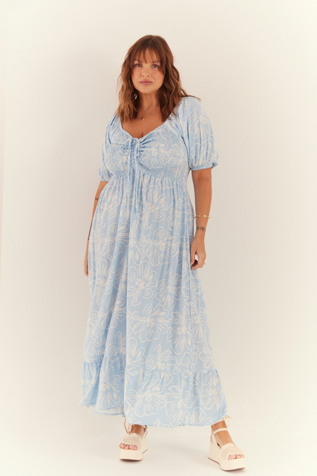 Imagem principal Vestido In Love Joana Estampado Claro In Love azul