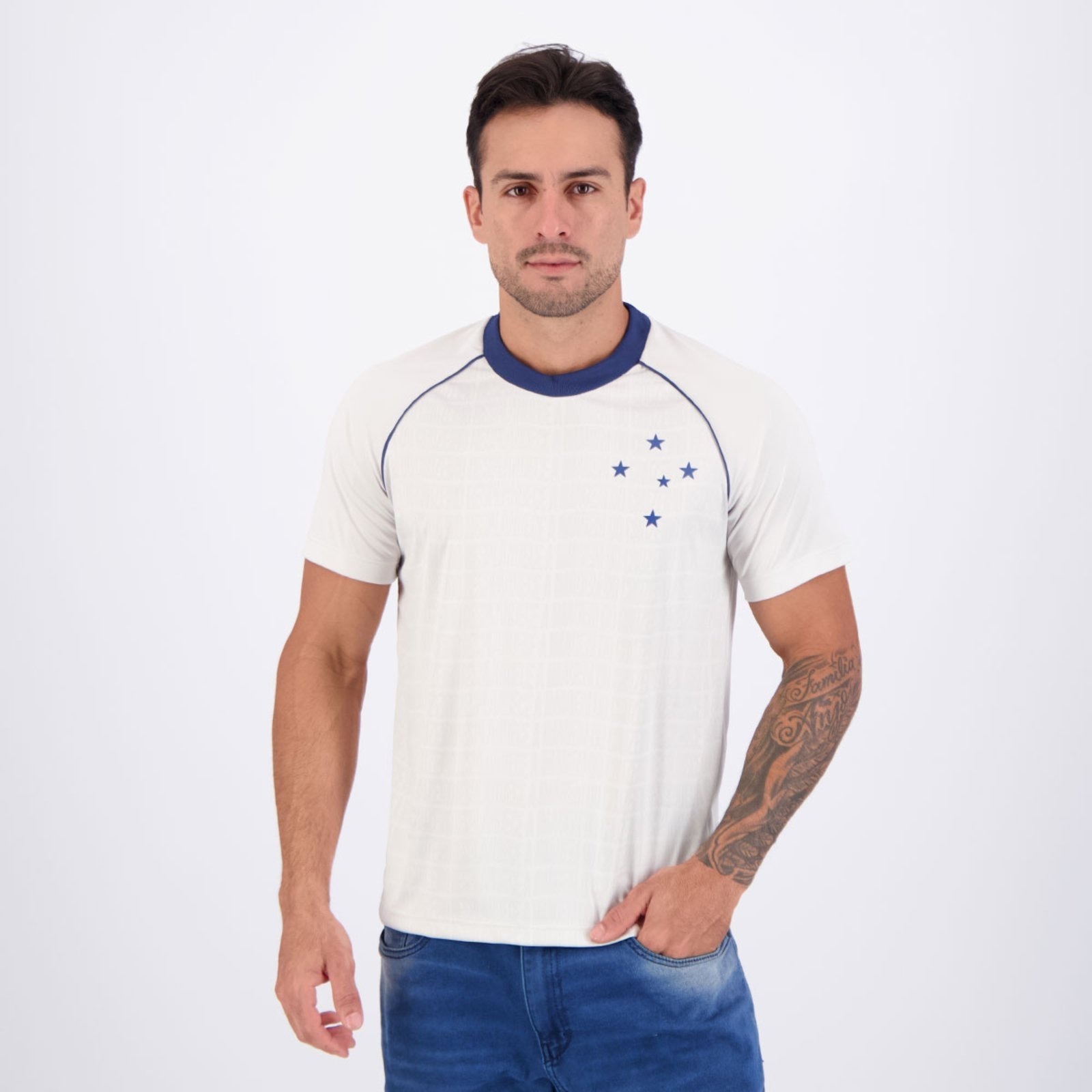 Imagem principal Camisa Cruzeiro Mosaico Off White braziline bege white