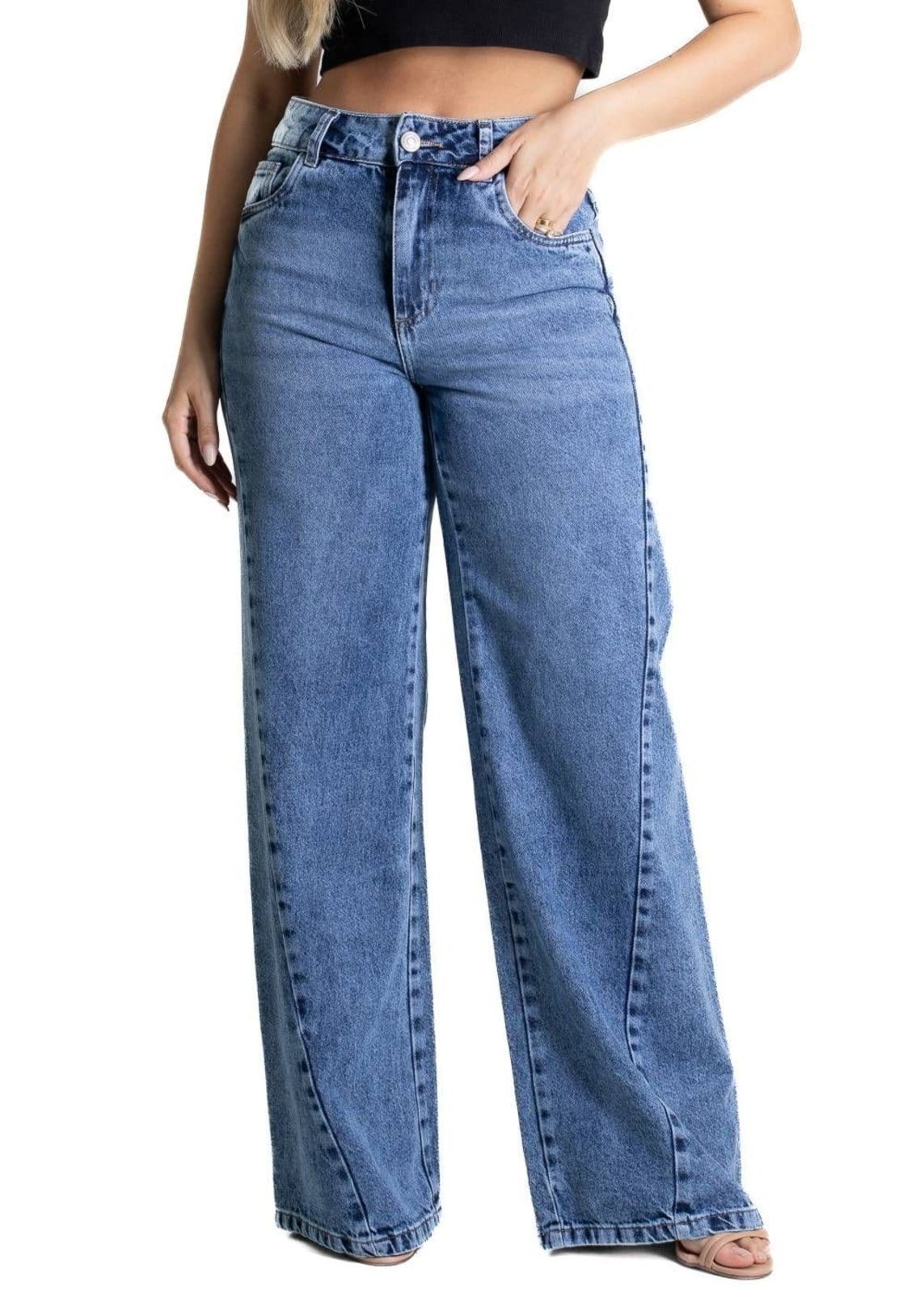 Calça Jeans Sawary Wide Leg - 281042