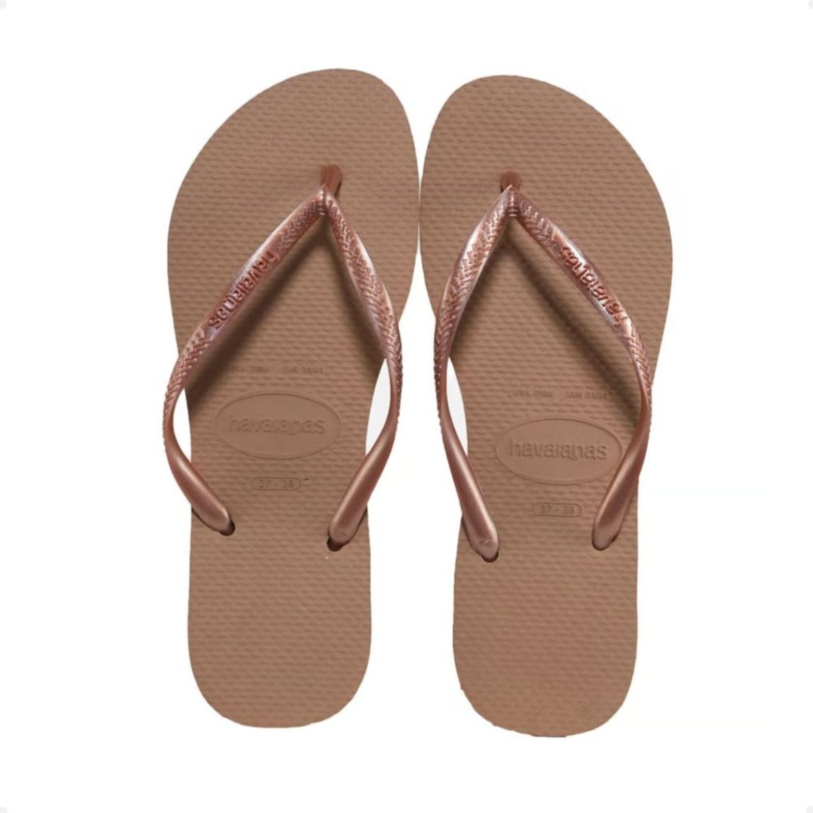 Imagem principal Chinelo Feminino Dedo Havaianas Slim Fc Dourado Havaianas rosa