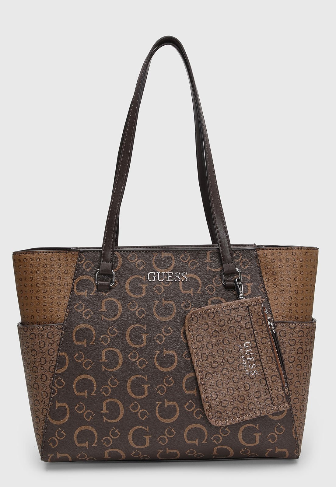 Imagem principal Kit Bolsa e Porta Moedas Guess Monograma Guess marrom