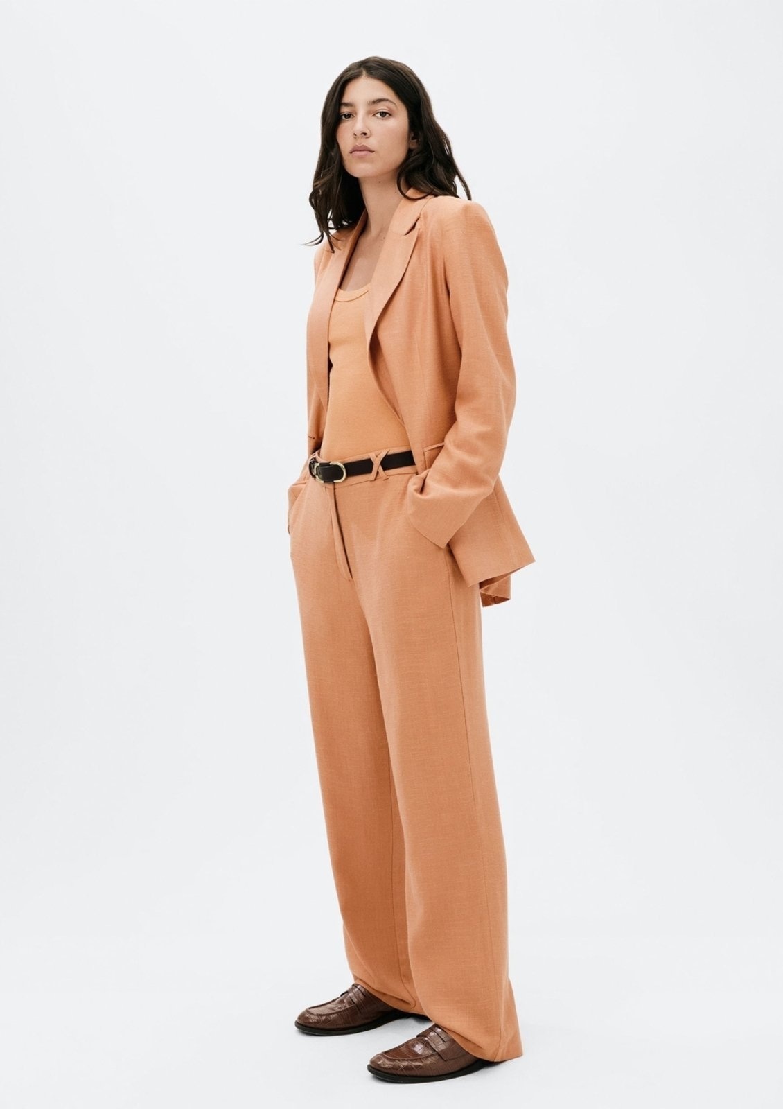 Imagem principal Calça Feminina Reta em Viscolinho Hering laranja