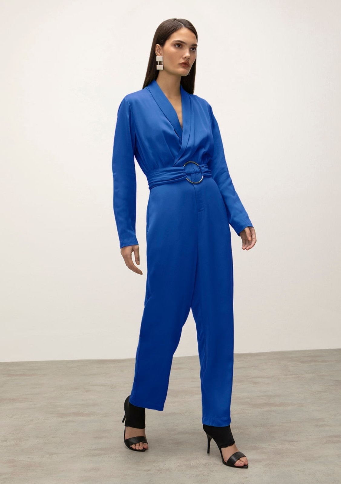 Imagem principal Macacão Iódice Reto Com Transpasse IÓDICE azul