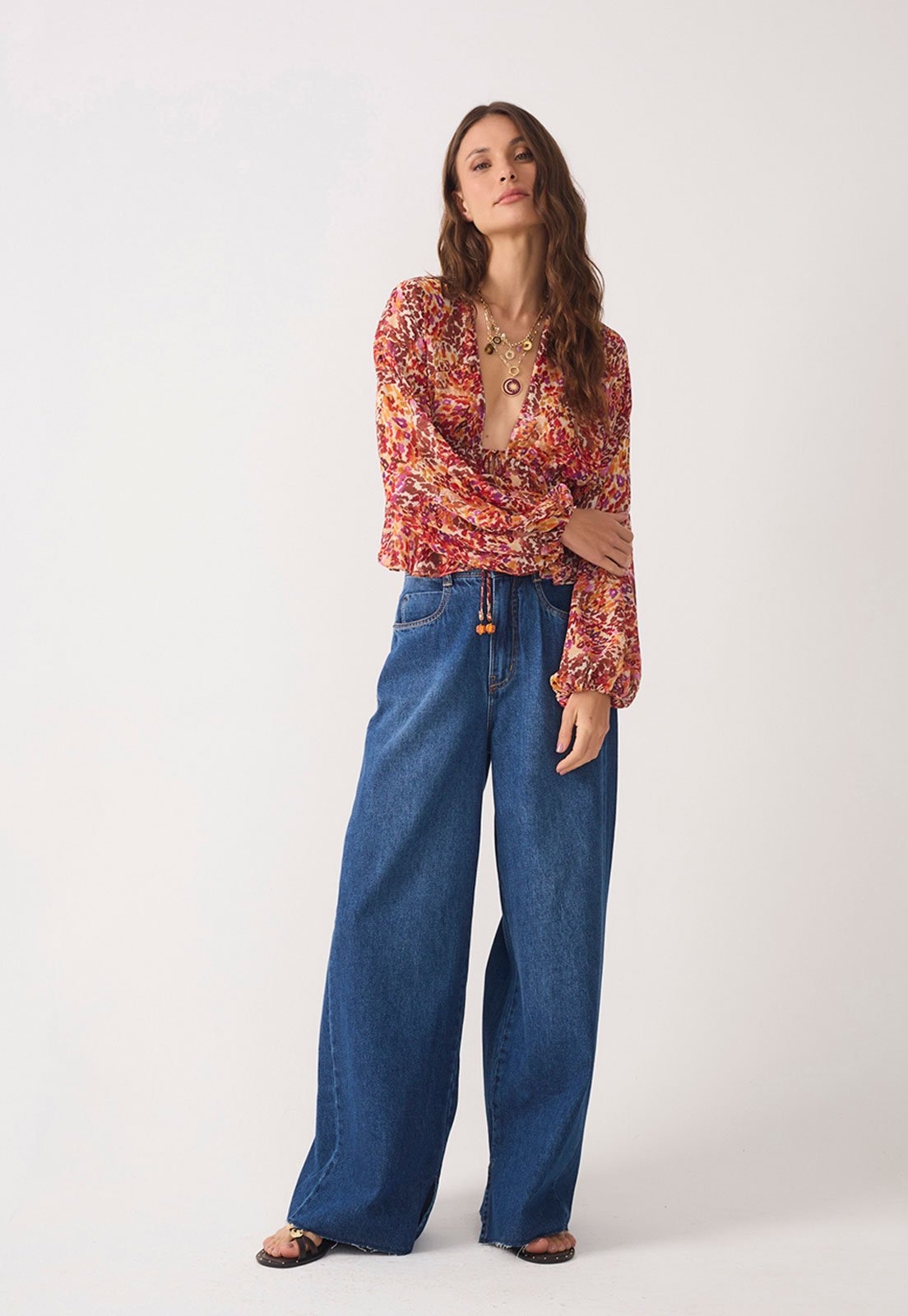 Imagem principal Calça Feminina Dress To Wide Leg Dress to azul