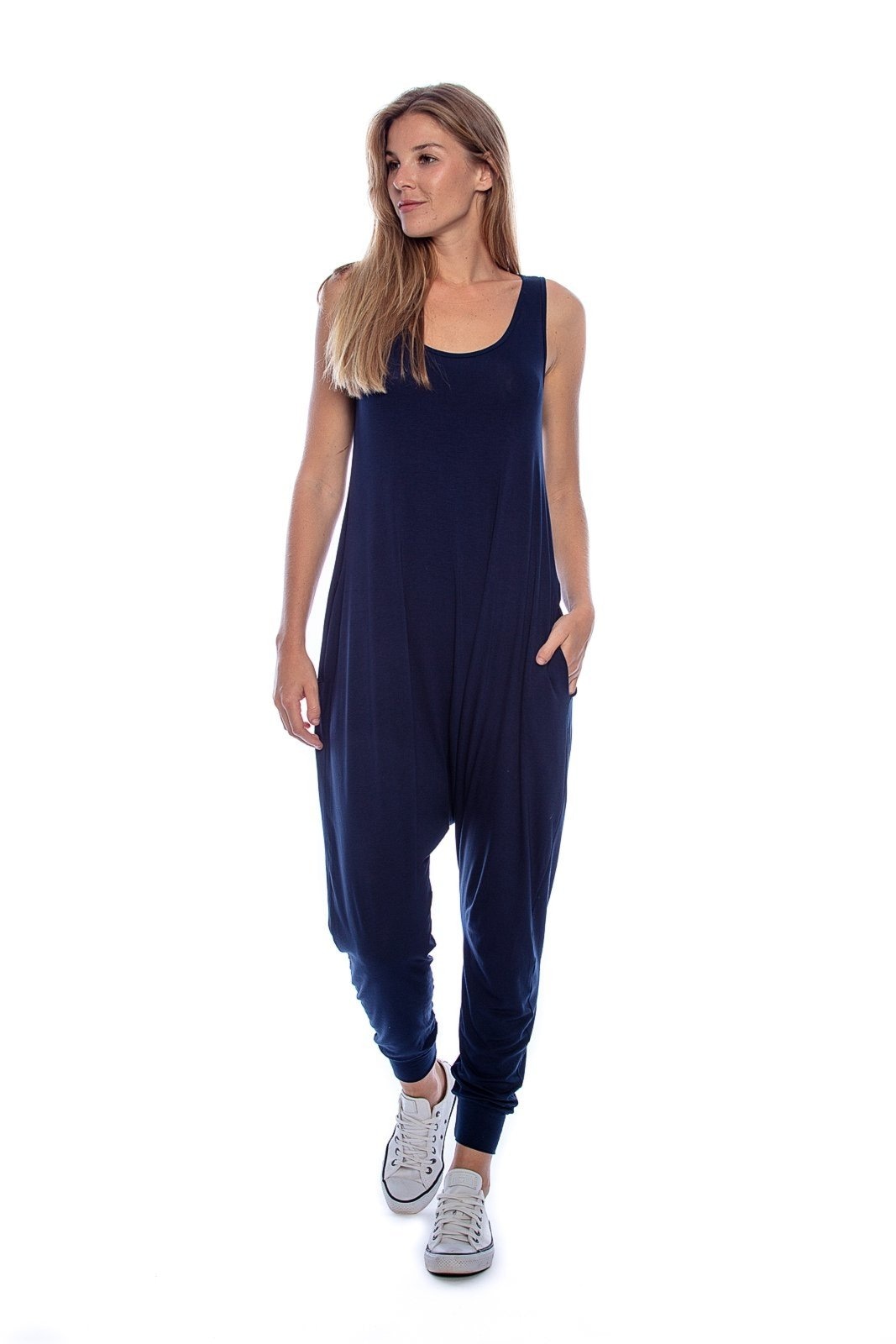 Imagem principal Macacão Saruel Malha Regata Amazonia Vital Amazonia Vital azul