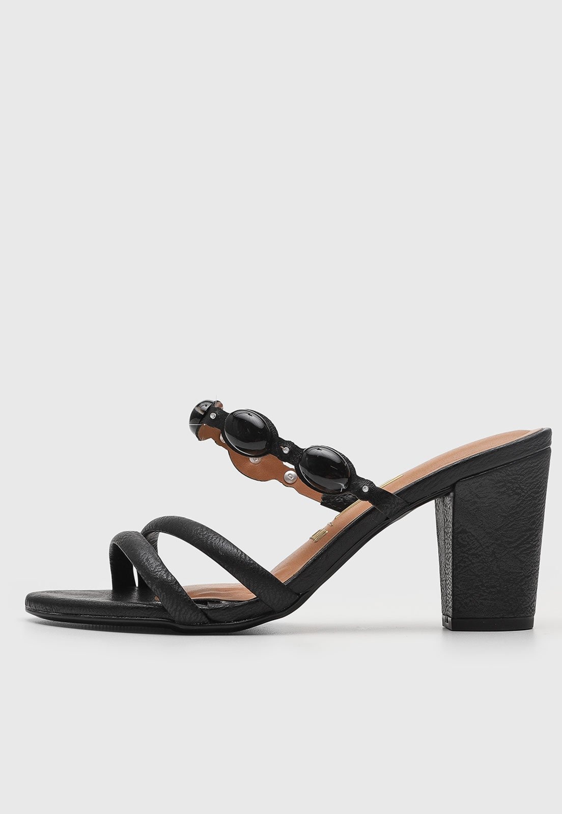 Imagem principal Sandália Feminina Vizzano Tiras Pedraria Preta VIZZANO preto