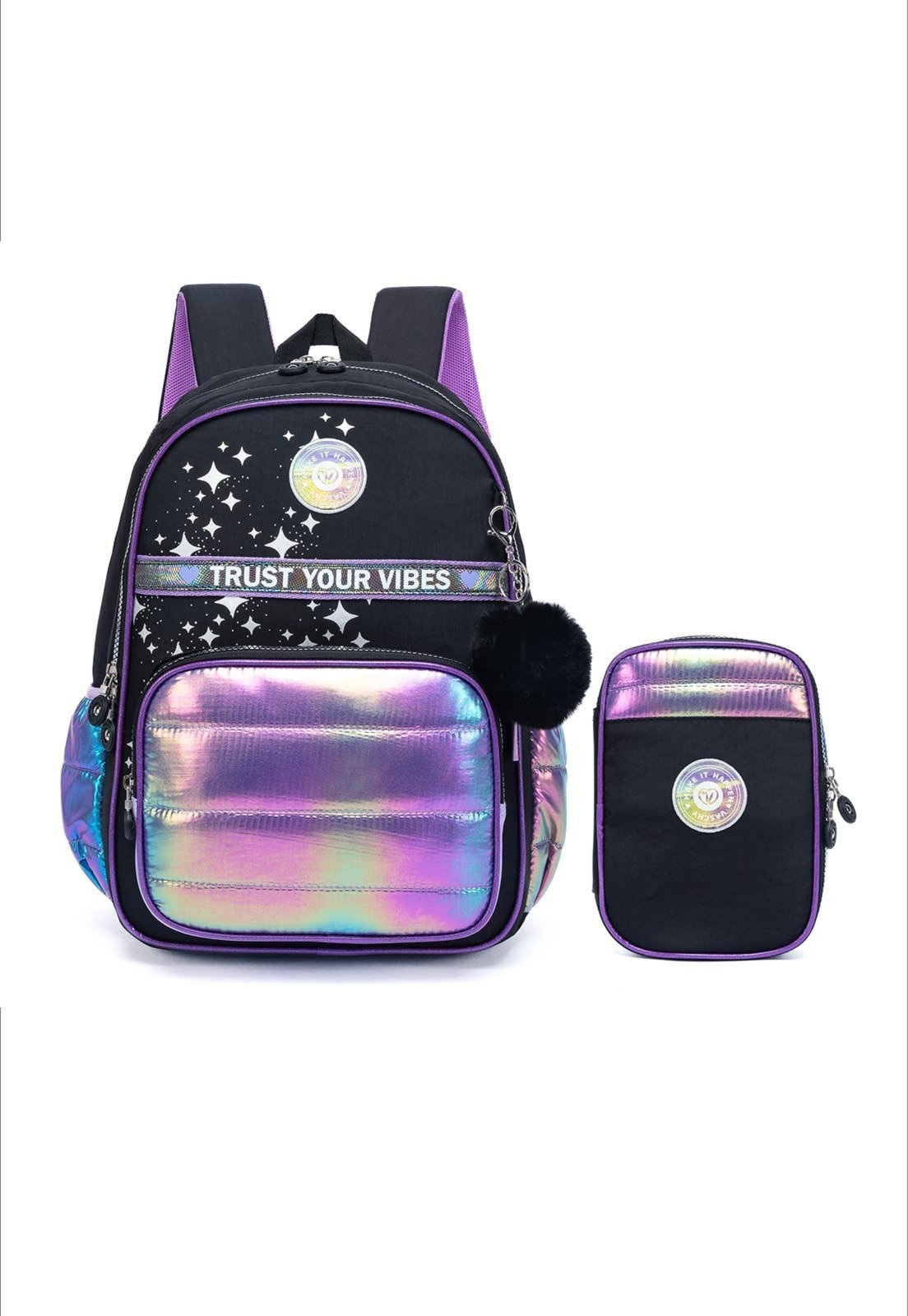 Imagem principal Mochila Menina Costas Estojo Resistente Vaschy COBAN roxo