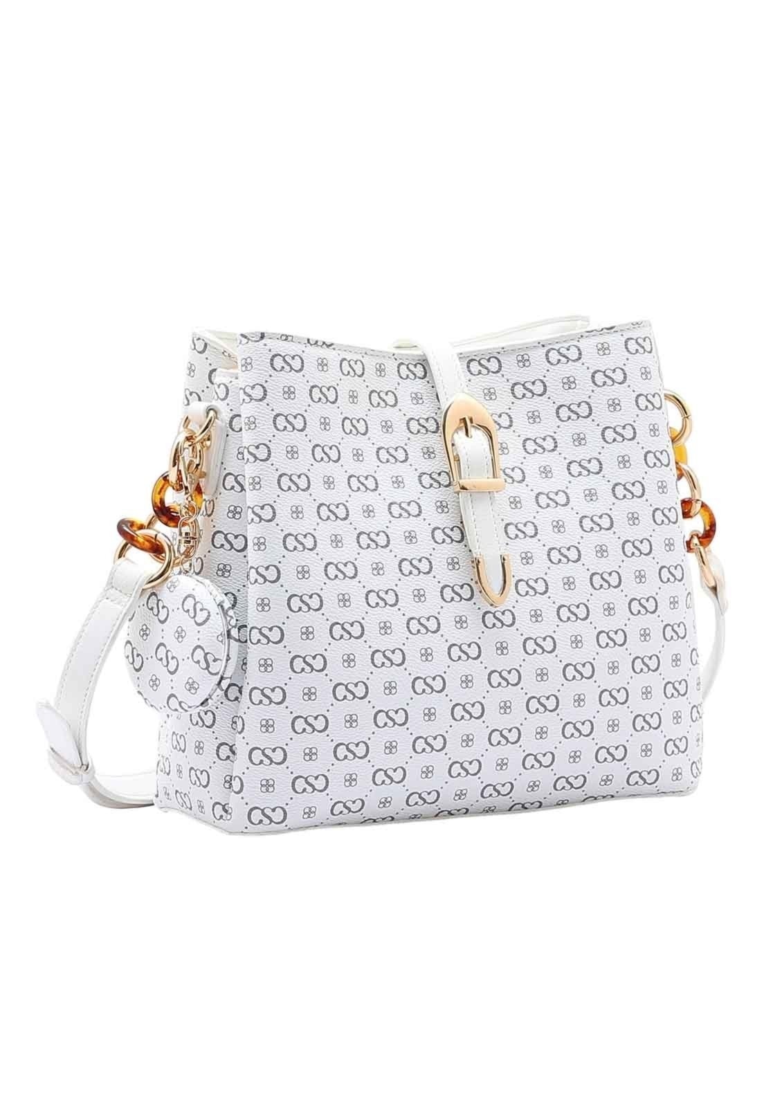 Imagem principal Bolsa Feminina Chenson Original Elegance Luxo Transversal Off-White 3485082 Chenson off-white white
