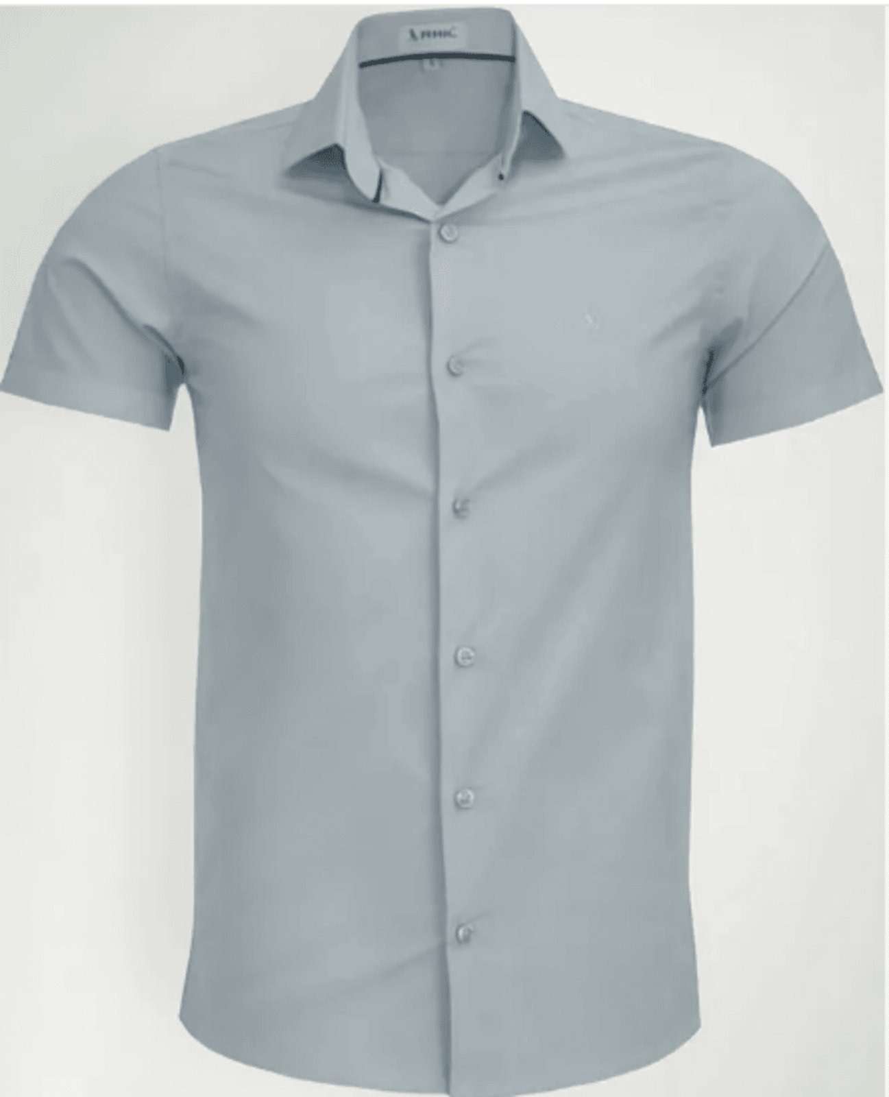 Imagem principal Camisa Social Amil Slim Com elastano Talks Macia Manga Curta Cor Amil prata