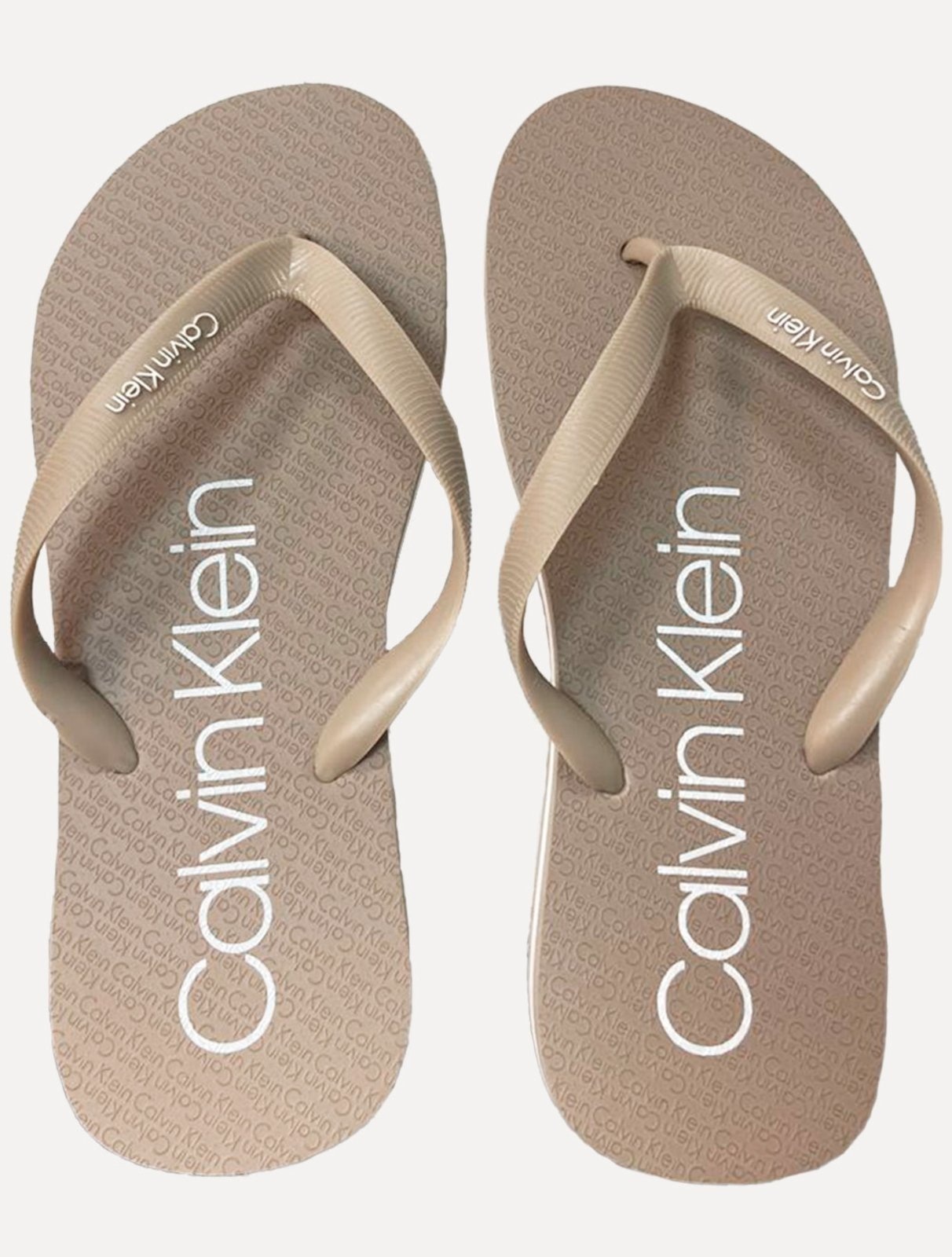 Imagem principal Chinelo Calvin Klein Swimwear Silk Basic Logo Caqui Claro Calvin Klein cáqui caqui