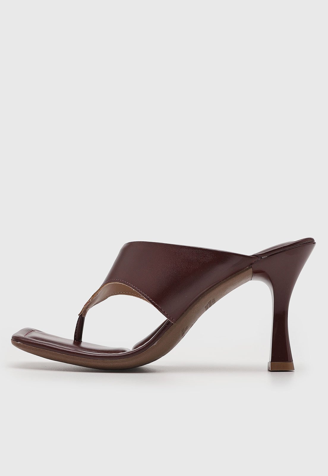 Imagem principal Sandália Feminina Via Uno Salto Médio Bico Quadrado VIA UNO vinho