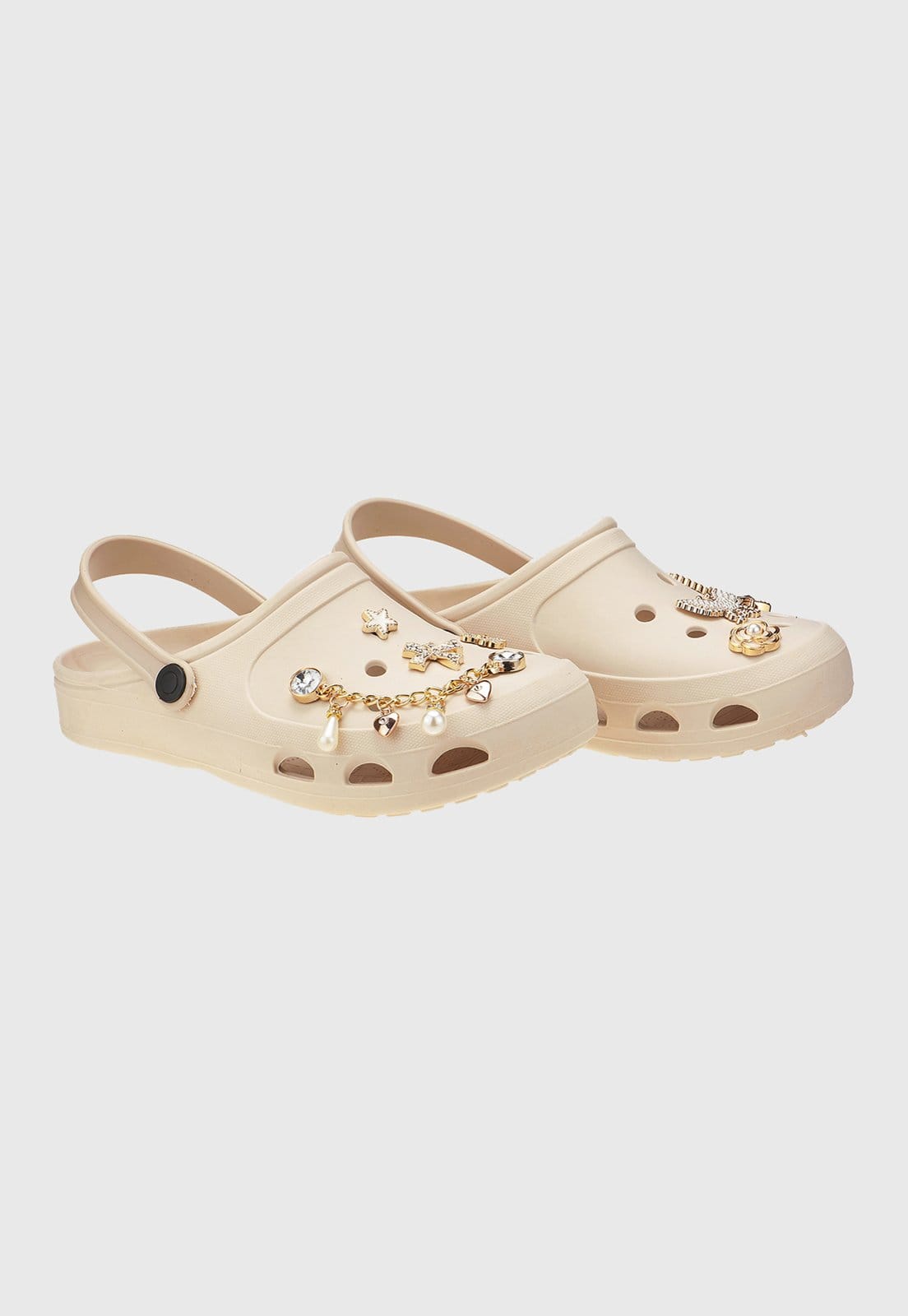 Sandália Babuche Feminino com Pingentes OffWhite tep