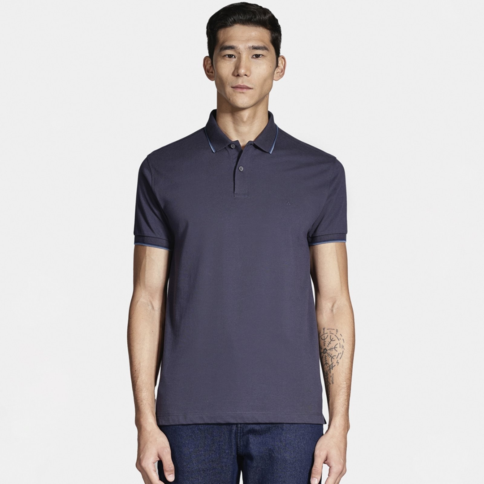 Imagem principal Camisa Polo Aramis Basica 4 Frisos Ou25 Marinho Masculino Aramis azul marinho