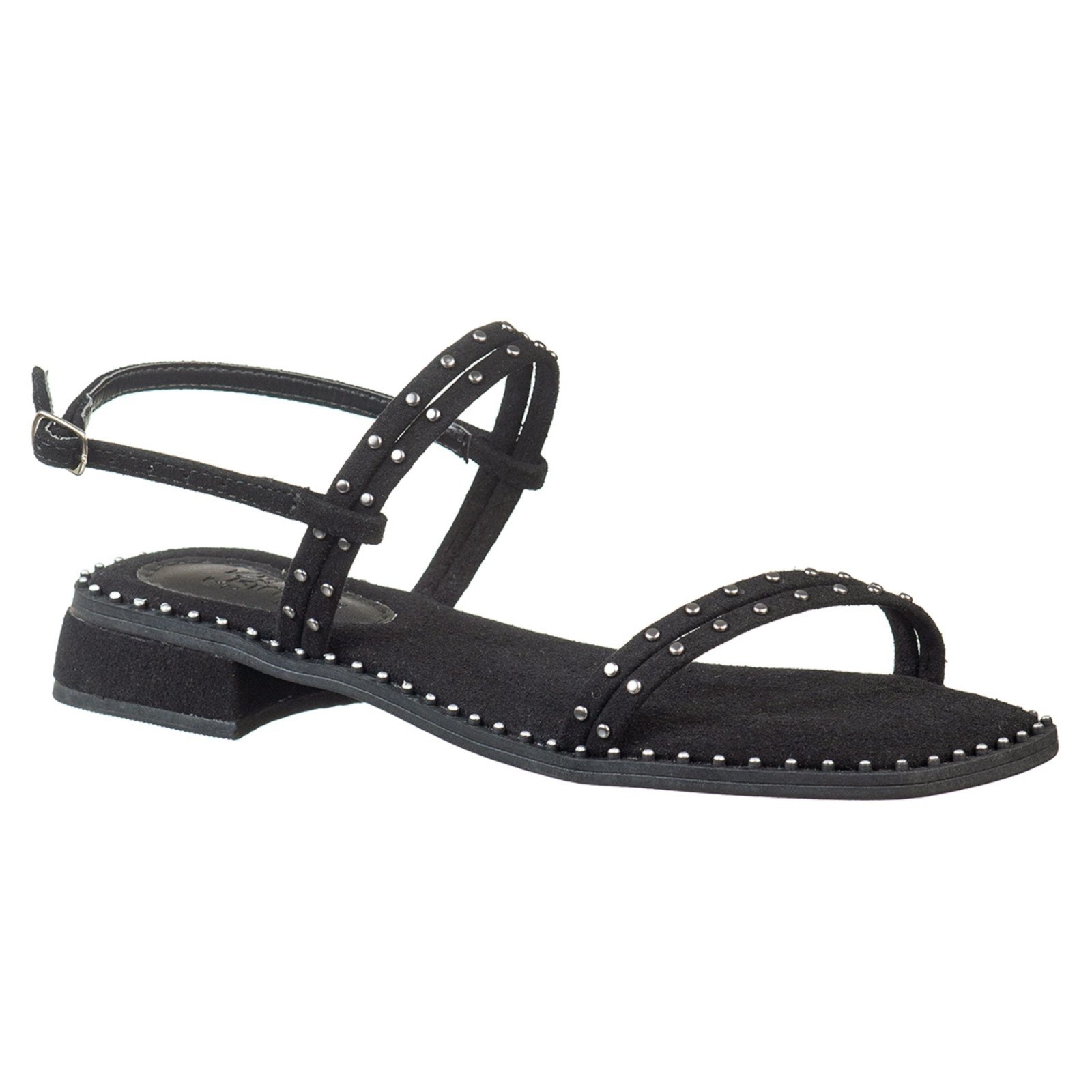 Imagem principal Sandália Feminina Delicada C/ Tiras Finas e Salto Baixo Via Birigui VB Calçados preto