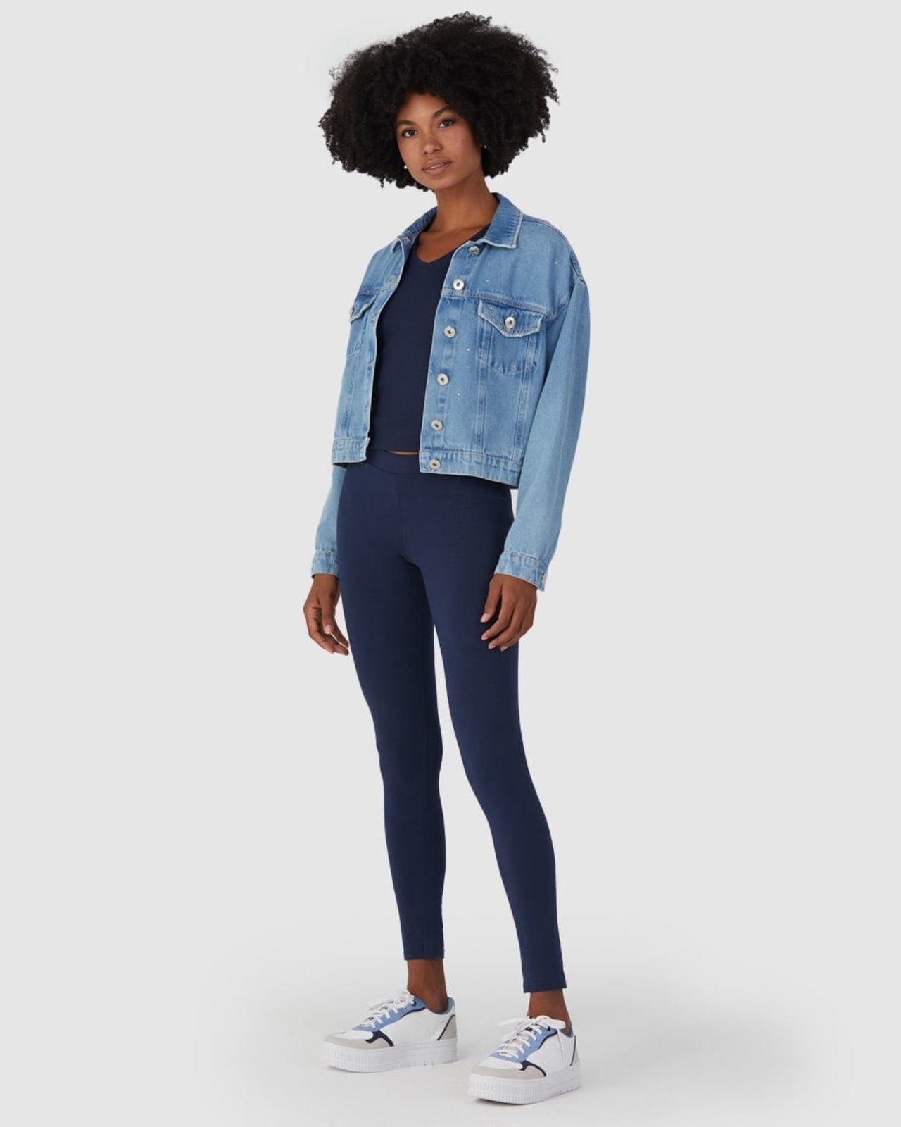 Imagem principal Calça Legging Cotton Malwee azul/azul marinho