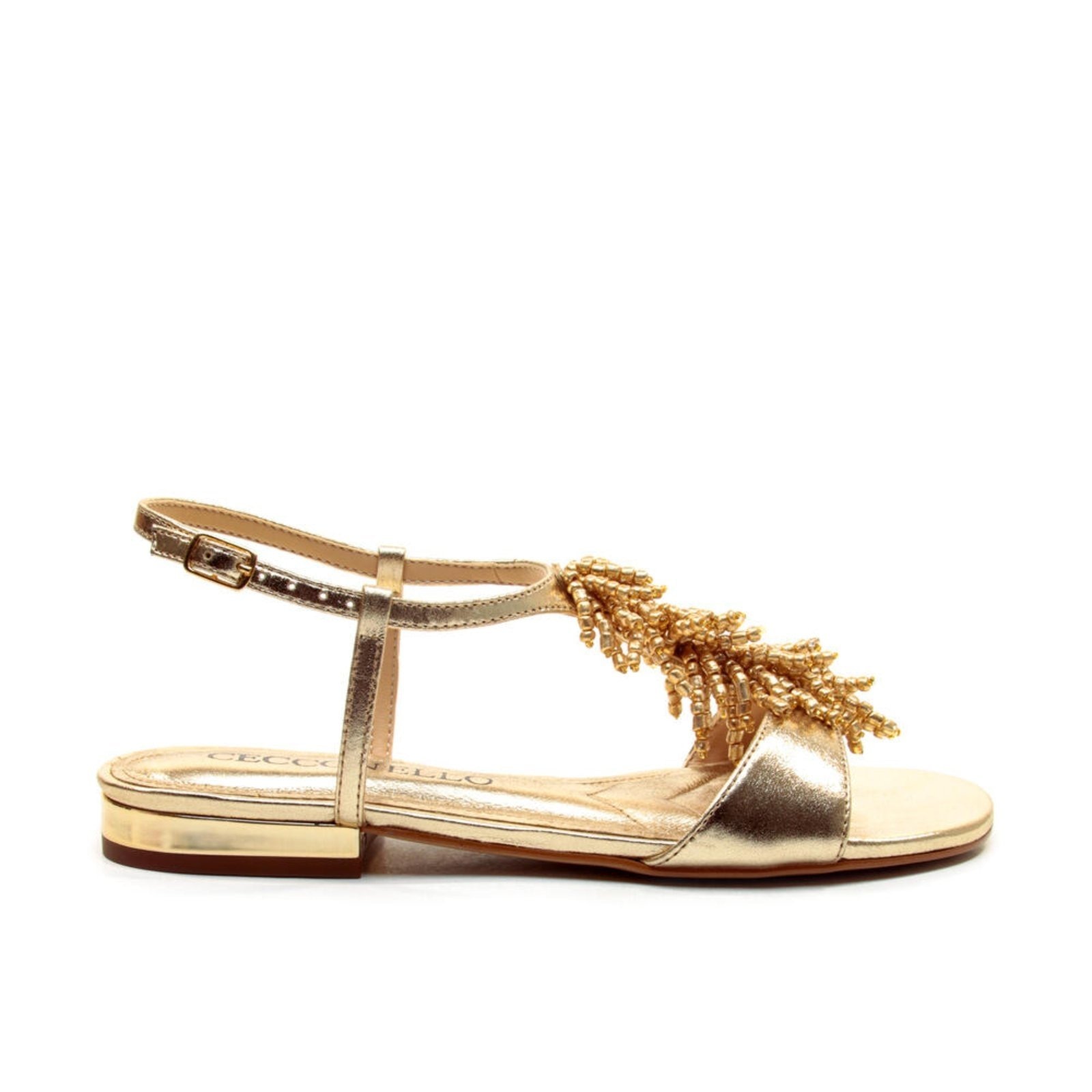 Imagem principal Rasteira Couro Ouro Light Cecconello 2751004-2 Cecconello dourado