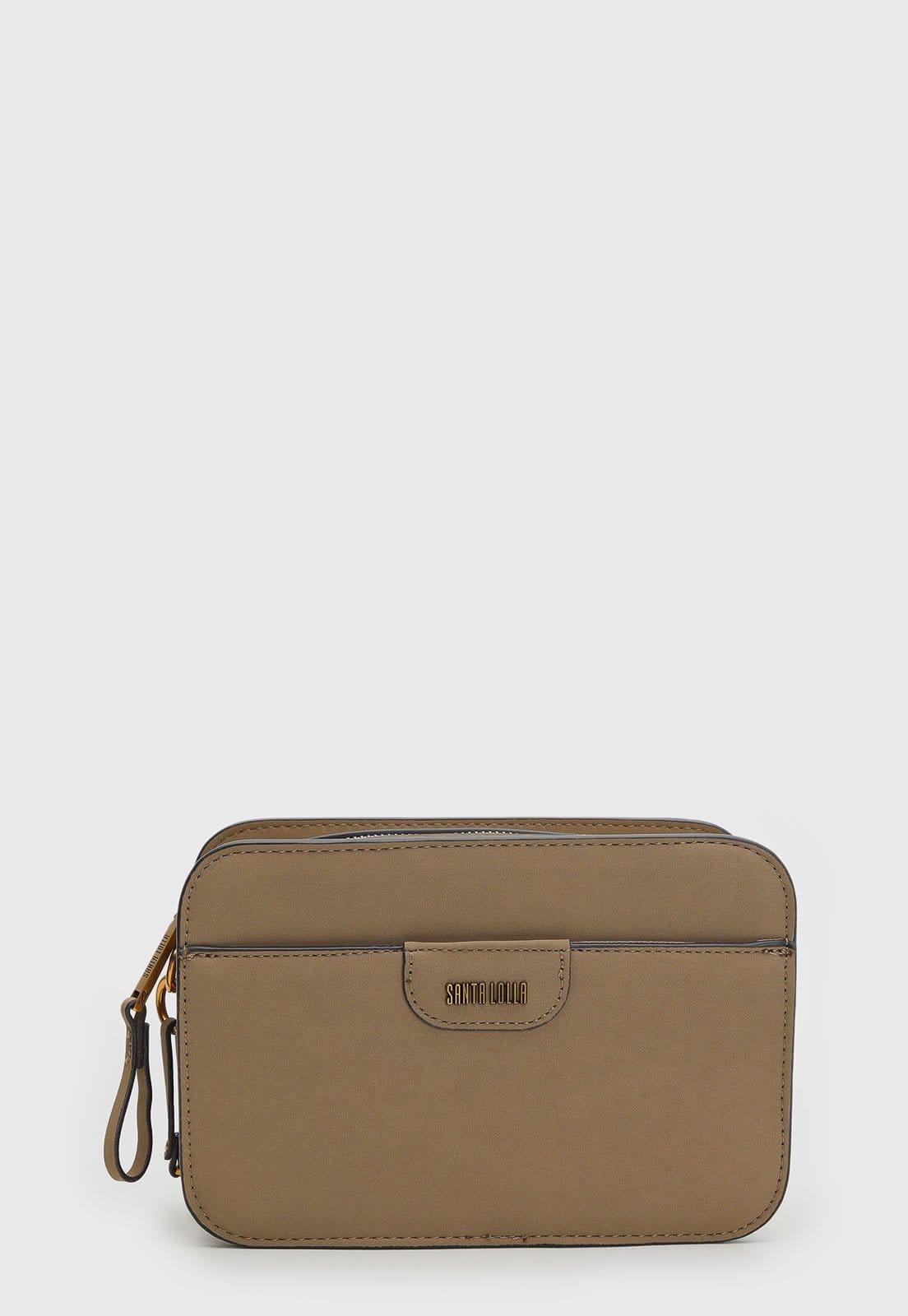 Bolsa Feminina Santa Lolla Estruturada Logo Metal Dourado