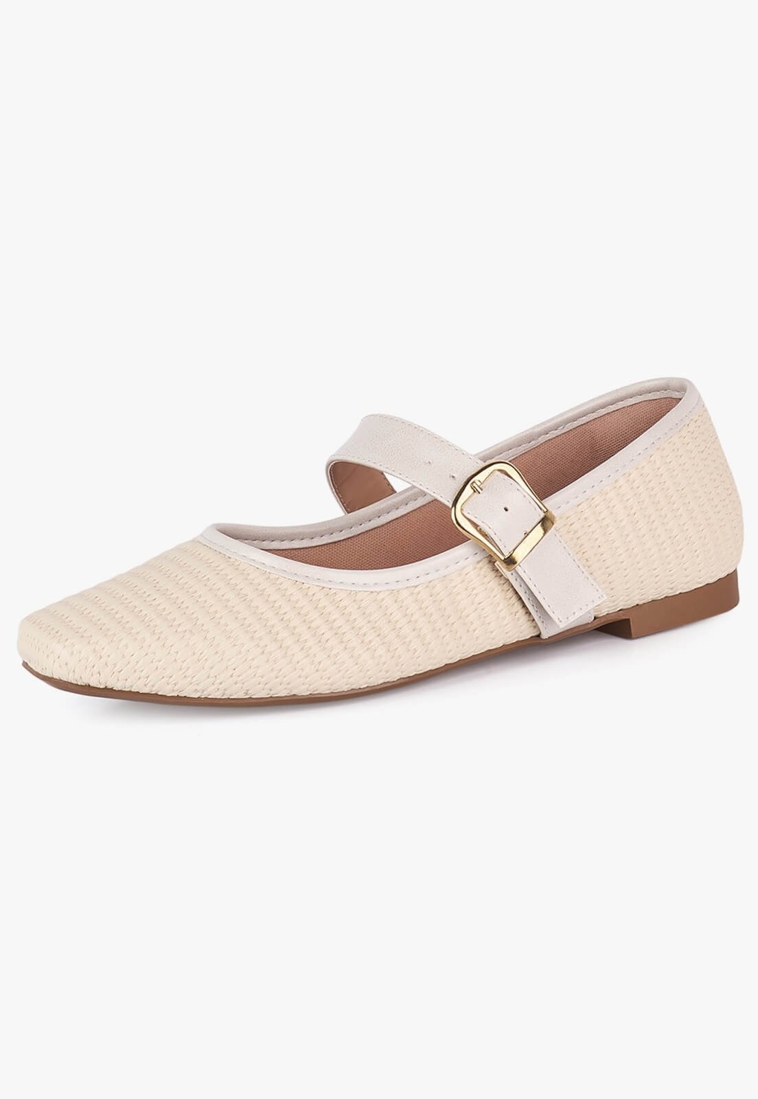 Imagem principal Sapatilha Feminina Takata Bico Quadrado Fivela Boneca Tramada OffWhite TAKATA BY RAFAEL TAKATA off-white offwhite