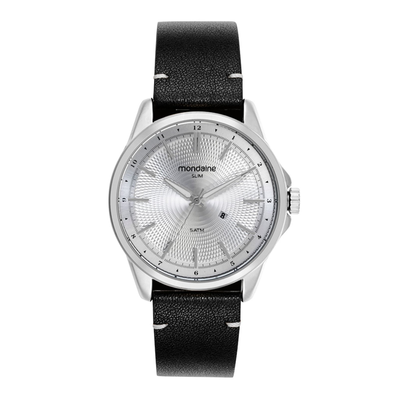 Imagem principal Relógio Masculino Calendário Couro Genuíno Mondaine preto