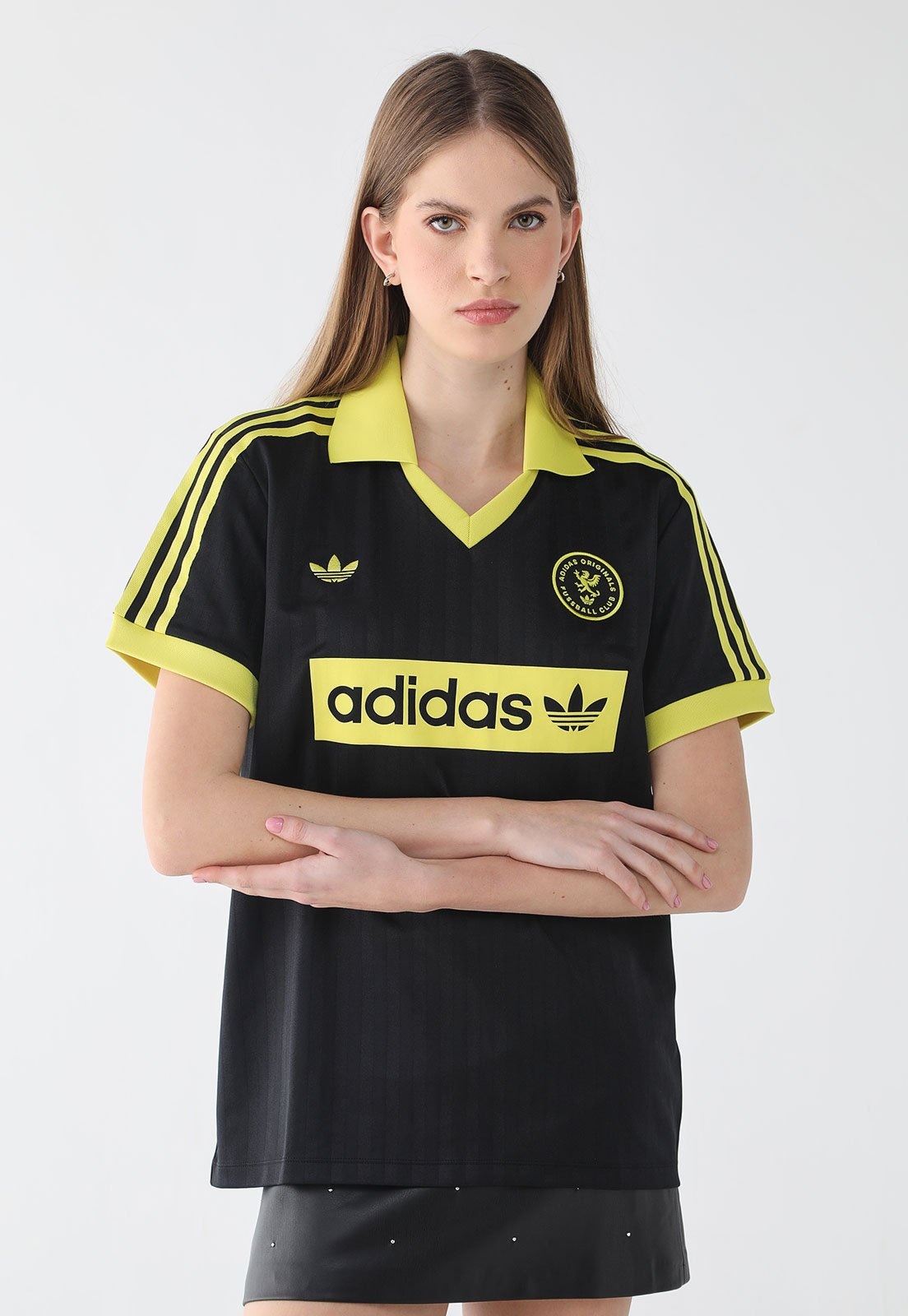 Imagem principal Camiseta Feminina adidas Originals Football Preta adidas Originals preto