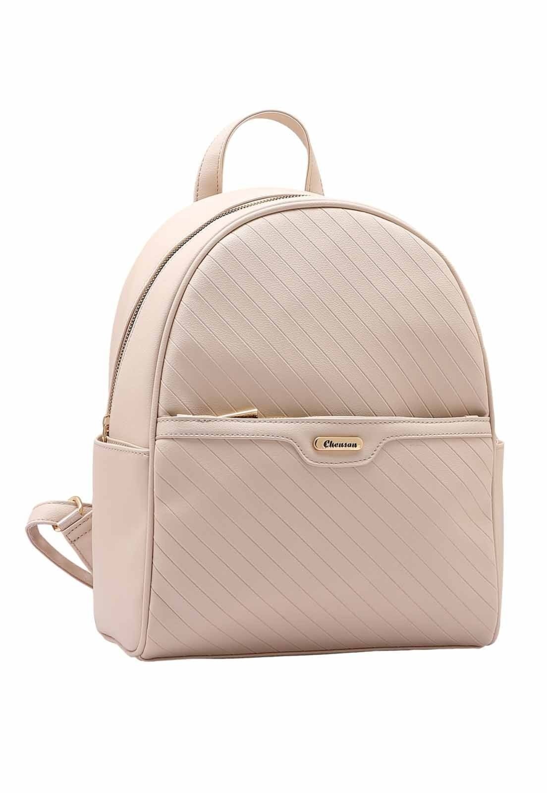 Imagem principal Mochila Feminina Chenson Original Matelassê Diagonal Costas 8484893 Chenson preto