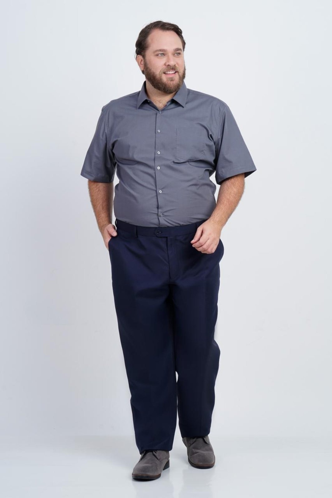 Imagem principal Calça Social Masculina SH Fashion Plus Size Confortável Para Dia a Dia SH FASHION azul marinho