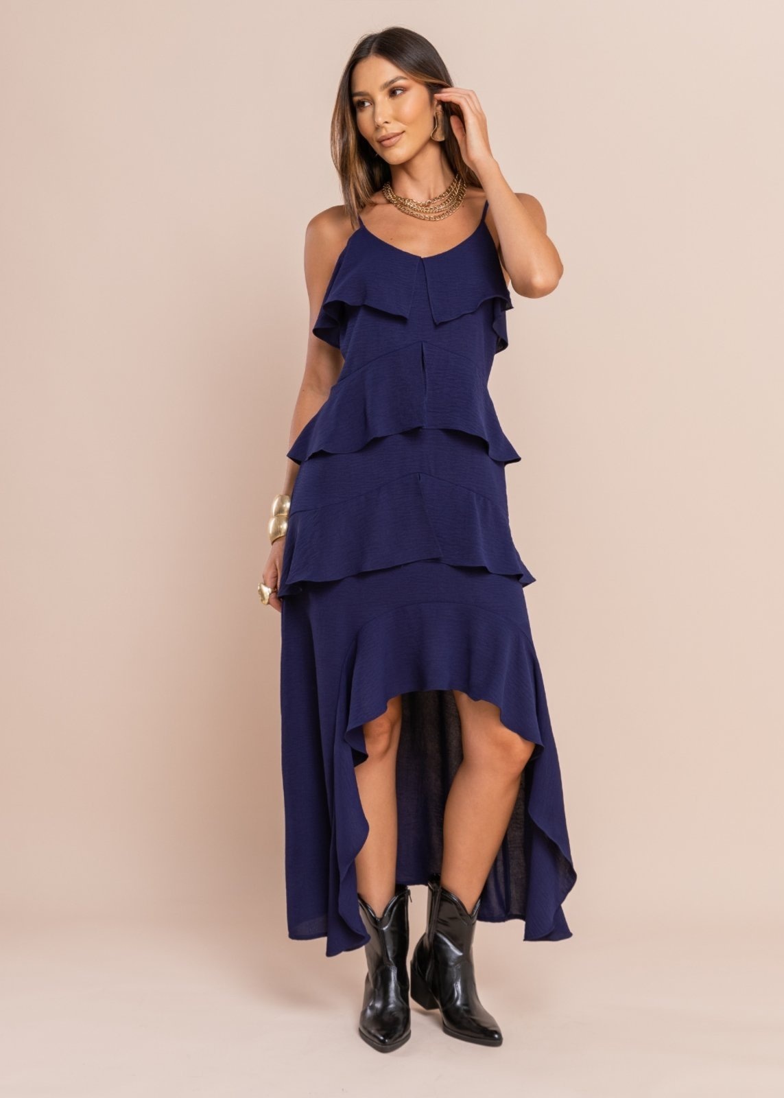 Imagem principal Sawary Fashion Vestido Tulipa MARINHO Sawary Fashion azul marinho