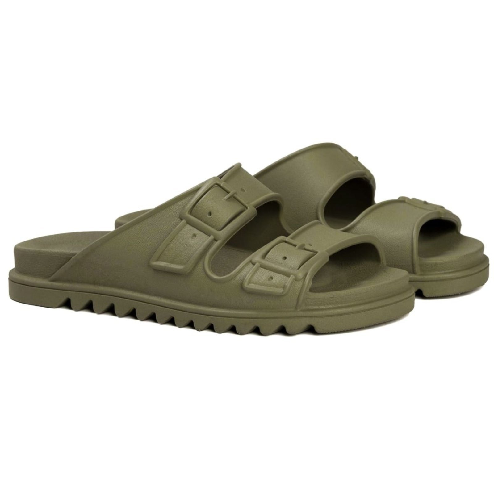 Imagem principal Chinelo Papete Feminino Veritimo Slide Casual Nuvem Versátil Elegante Confortável Veritimo verde militar