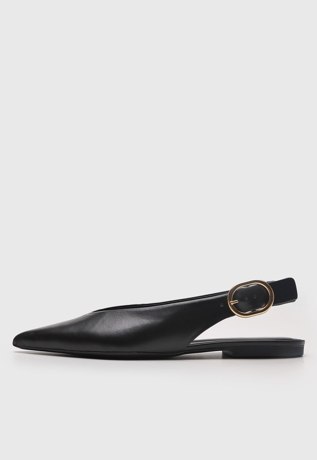 Imagem principal Sapatilha Feminina Arezzo Slingback Bico Fino Preta Arezzo preto