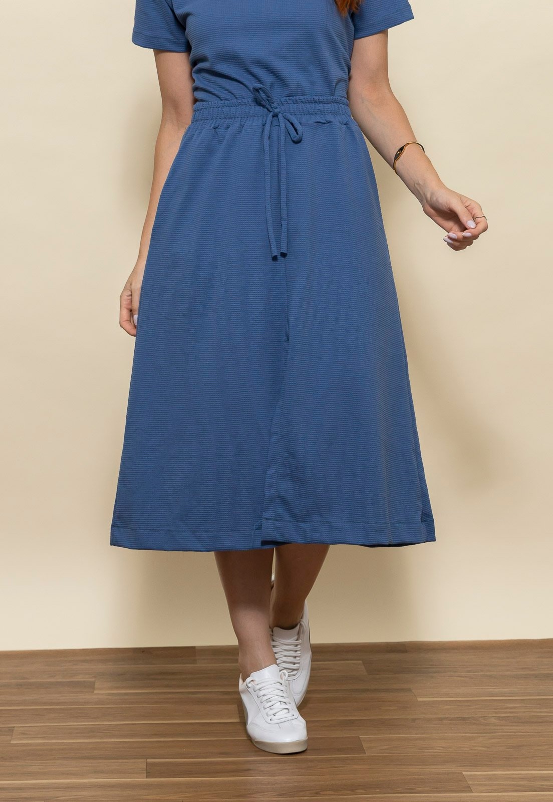 Imagem principal Saia Gabi Malha Piquet Aura azul