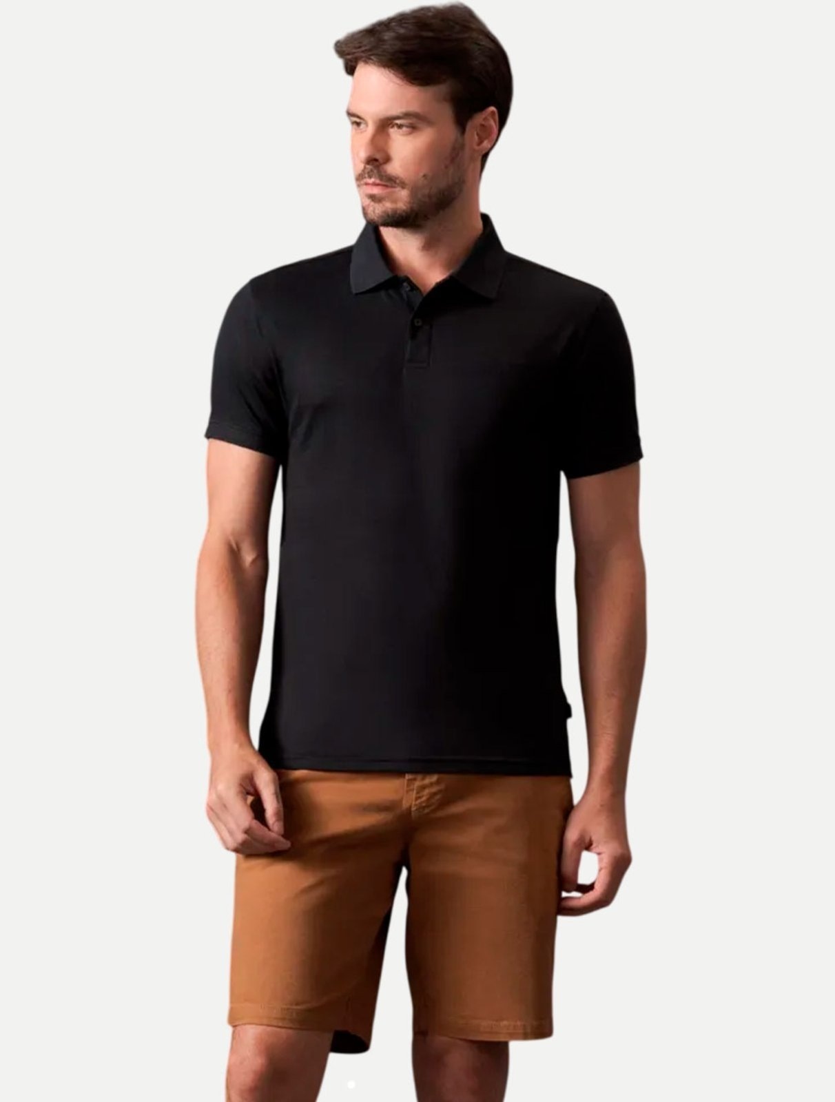 Imagem principal Polo Calvin Klein Liquid Touch Básica Preta Calvin Klein preto