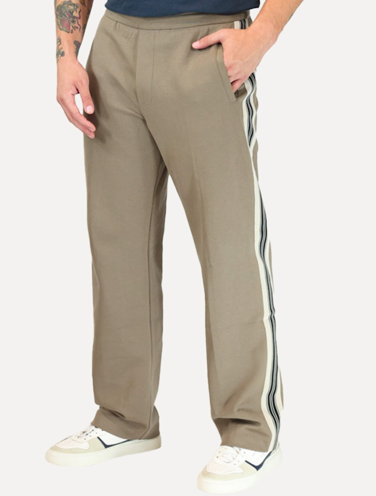 Imagem principal Calça Moletom Empório Armani Masculina Lã Barra Fechada Caqui Escuro Emporio Armani cáqui caqui