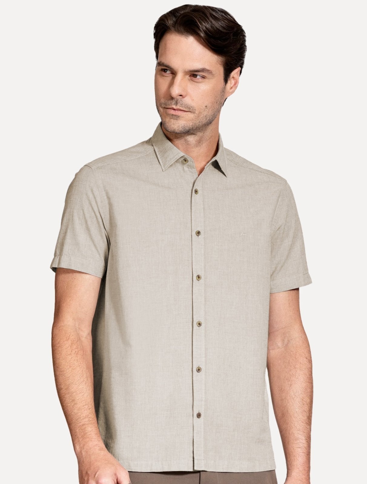 Imagem principal Camisa Aramis Masculina Regular Loop Flame Altino Areia Aramis azul