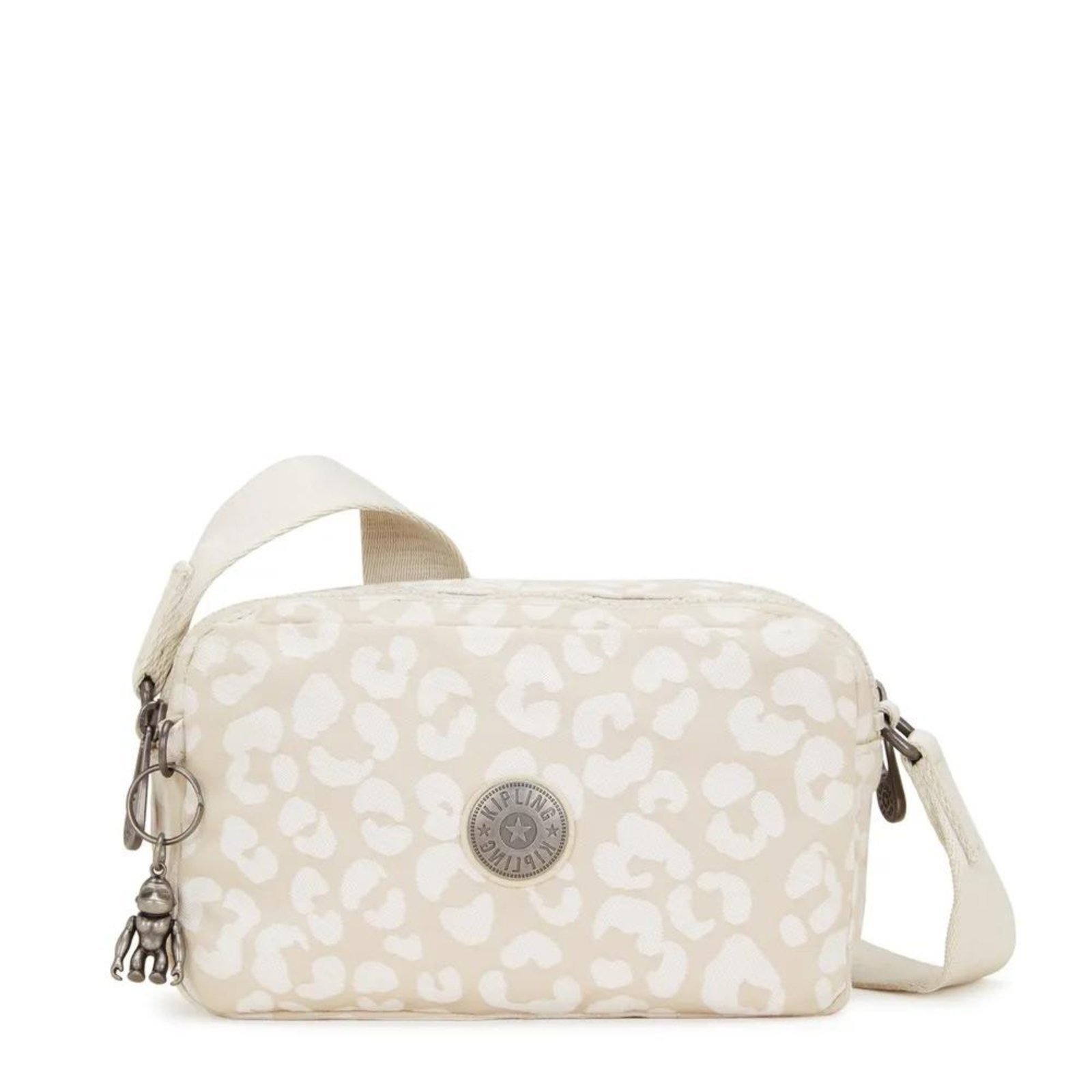 Imagem principal Bolsa Kipling New Milda White Cheetah J Kipling bege white
