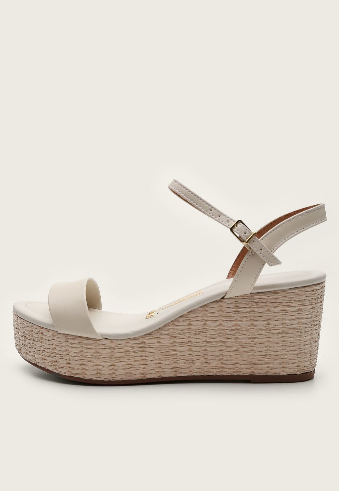 Sandália Anabela Vizzano Espadrilhe Off-White