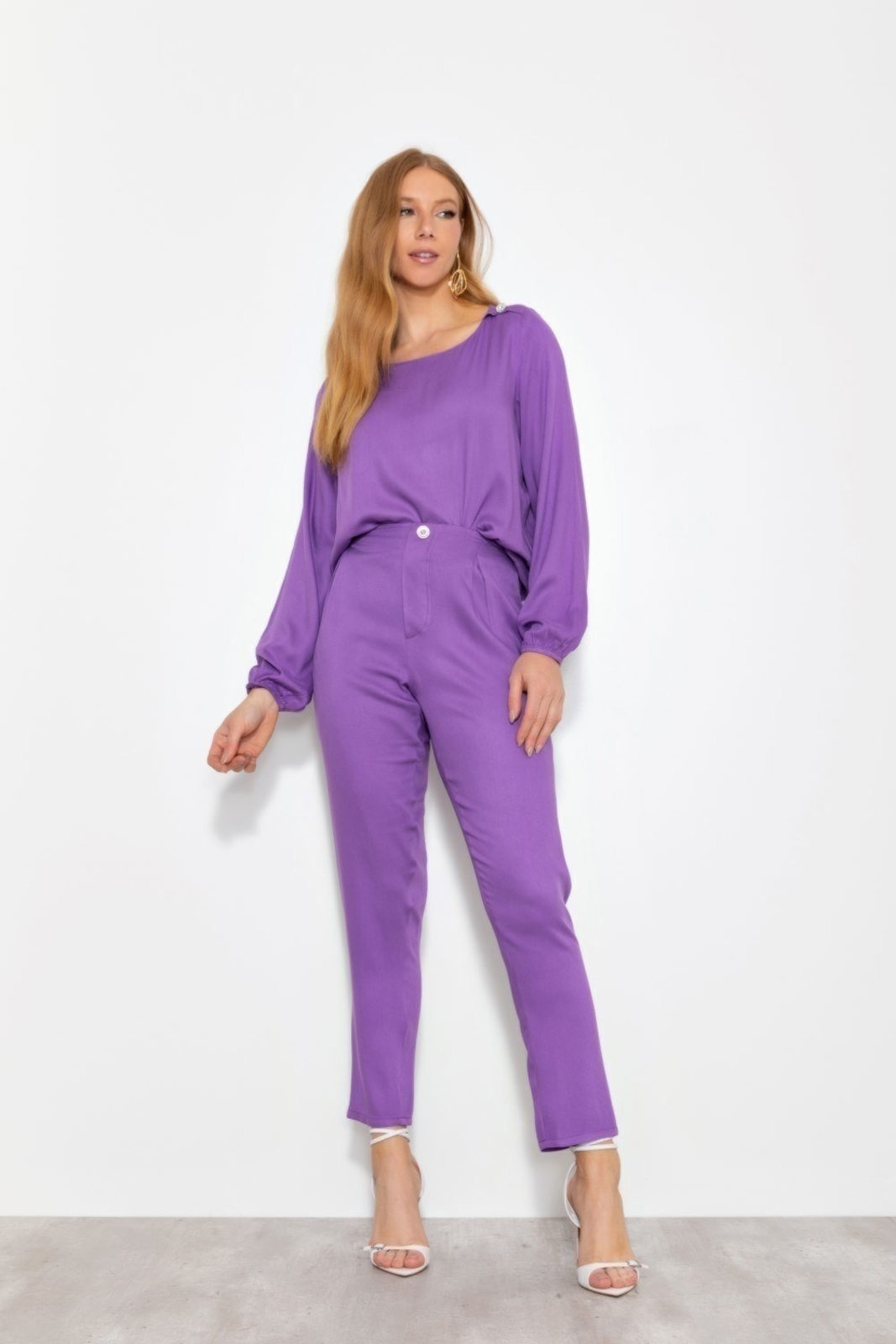 Imagem principal Calça Vanibele Viscose Violeta Vanibele roxo violeta