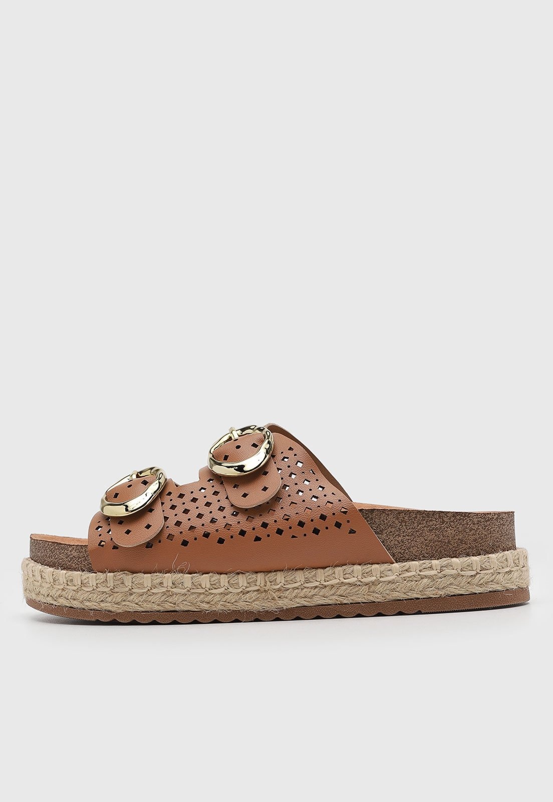 Imagem principal Sandália Feminina Beira Rio Espadrille Fivelas BEIRA RIO marrom