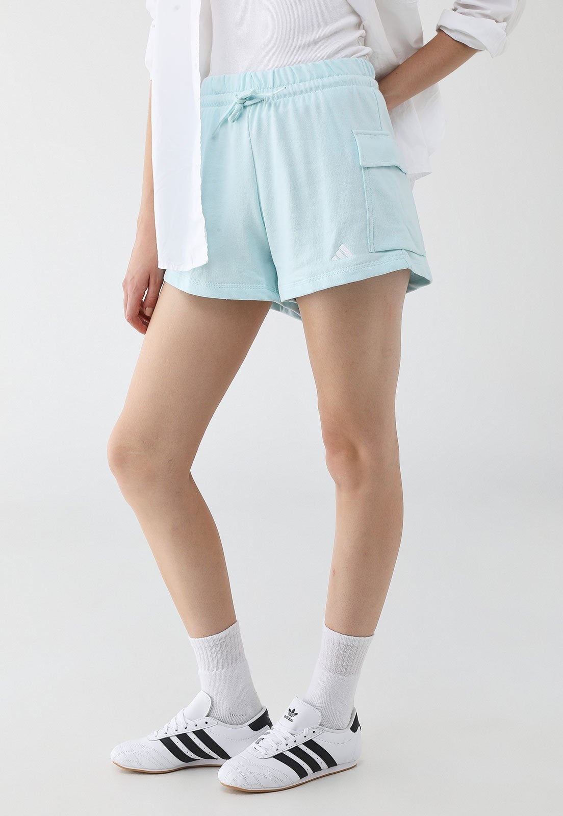 Imagem principal Short Feminino adidas Sportswear Cintura Alta Claro adidas Sportswear azul