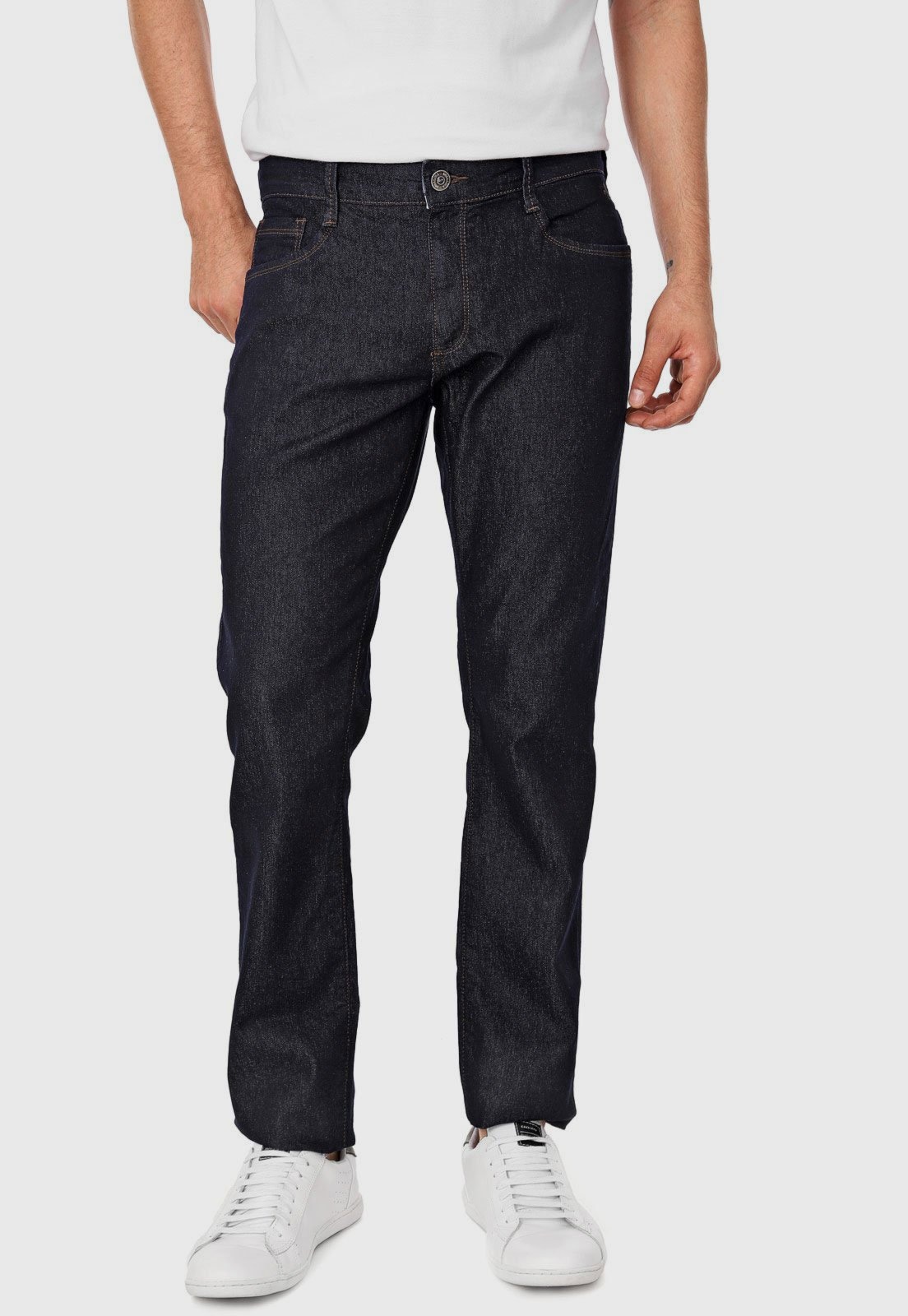 Imagem principal Calça Jeans Dudalina Slim Lisa Azul-Marinho Dudalina azul marinho