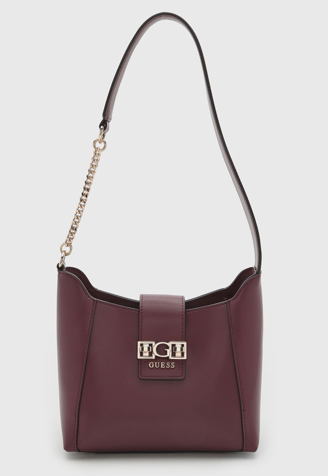 Imagem principal Bolsa Feminina Guess Média Alça Corrente Guess vinho