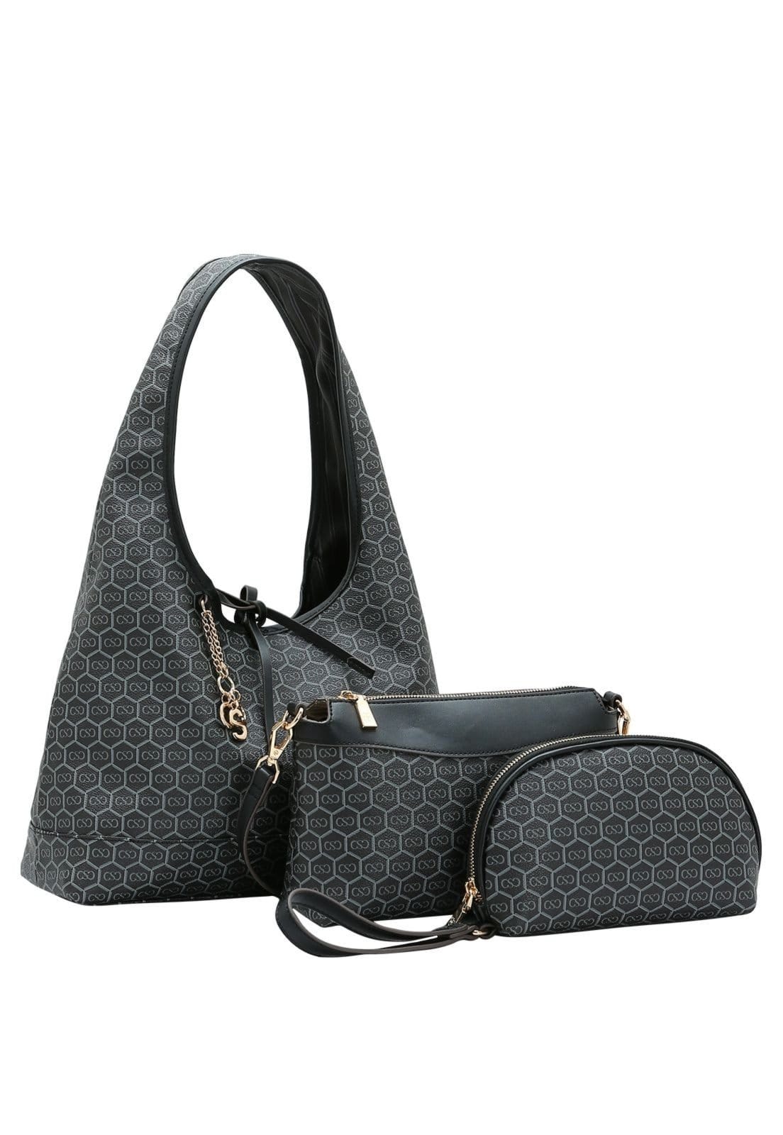 Bolsa Feminina Chenson New Monograma Dupla Face Kit 3 Peças 3485429