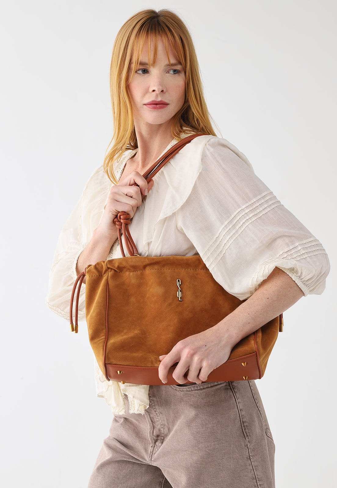 Bolsa Feminina Santa Lolla Alças Cordão Nó