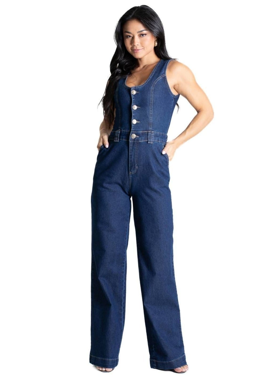 Macacão Jeans Sawary - 281284