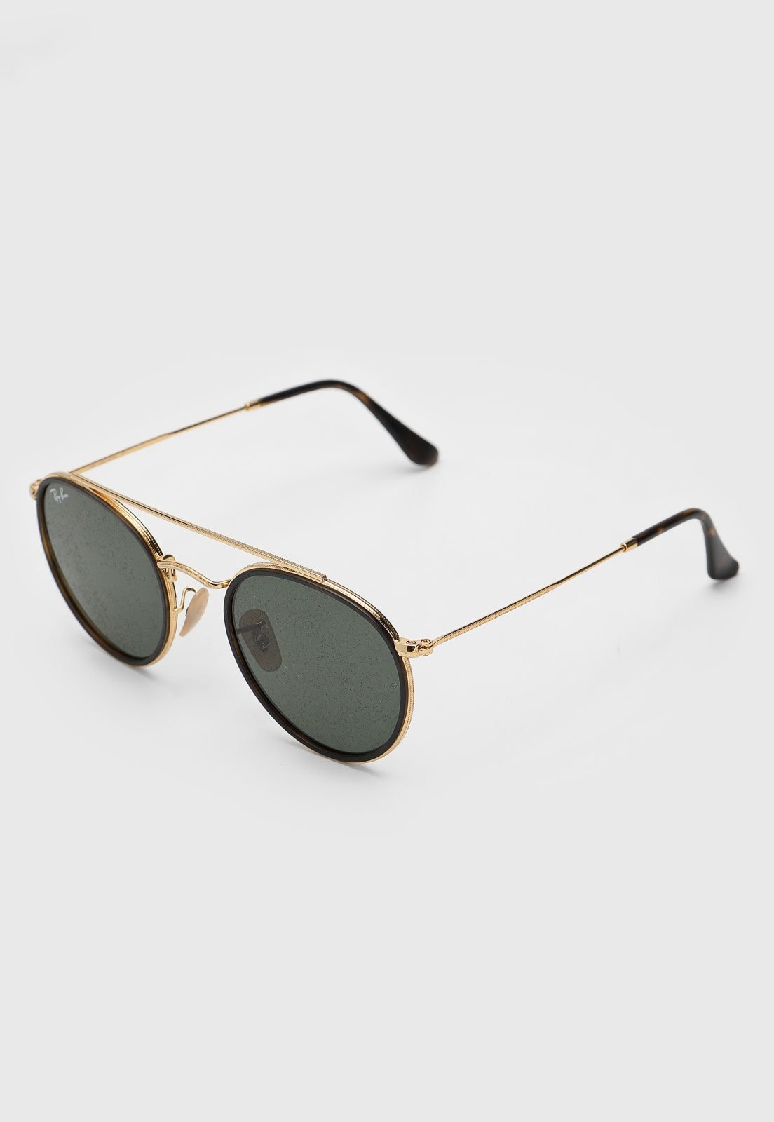 Imagem principal Óculos de Sol Ray-Ban Round Double Bridge e Preto Ray-Ban dourado