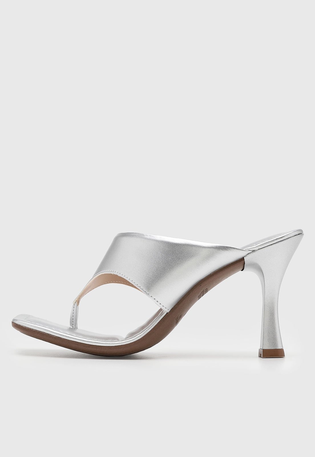 Imagem principal Sandália Feminina VIA UNO Salto Flare VIA UNO prata