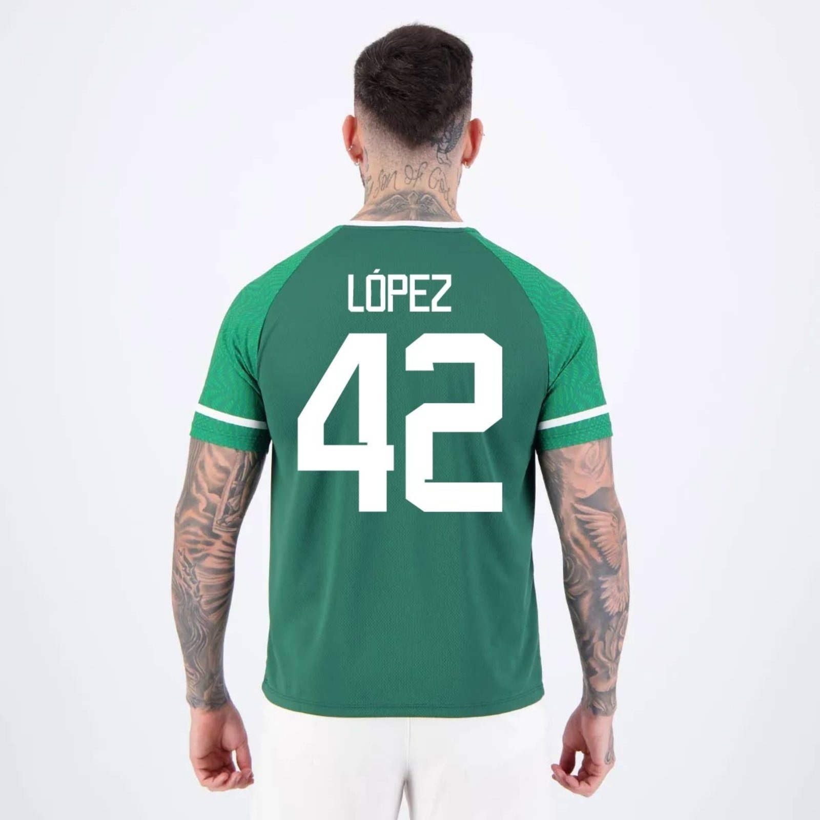 Imagem principal Camisa Palmeiras Verdão Escudo 42 Flaco López Betel verde