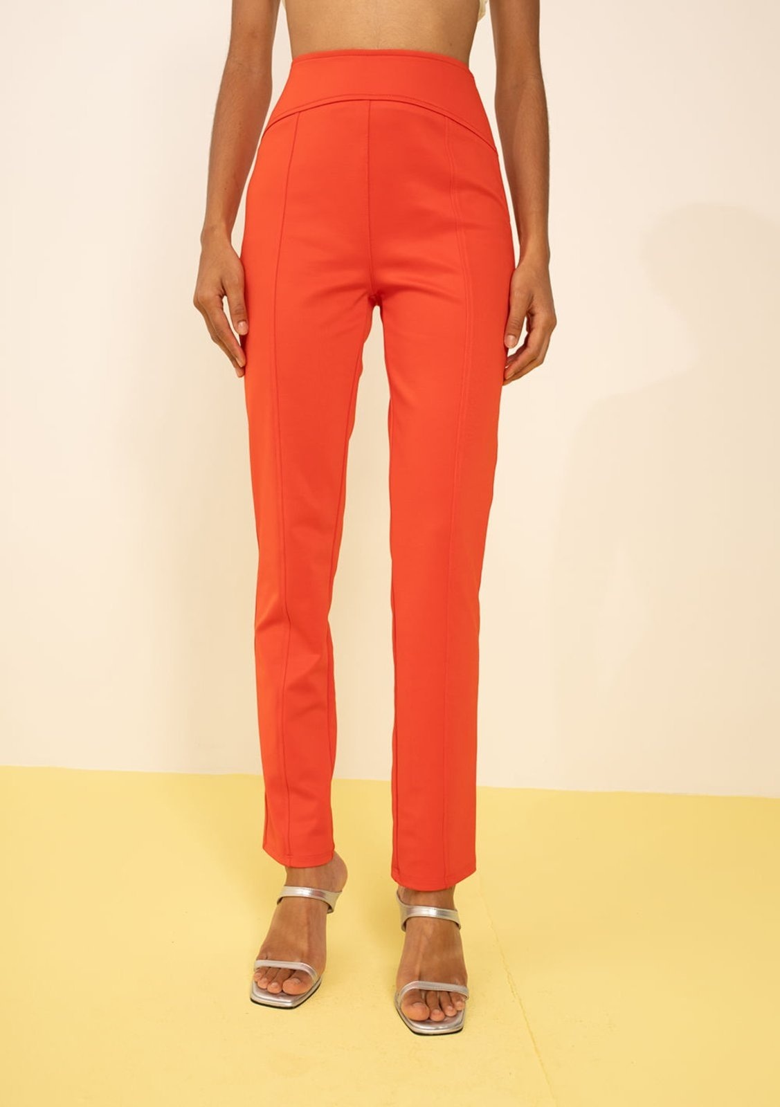 Imagem principal Calça Zinco Slim Alta Zinco laranja