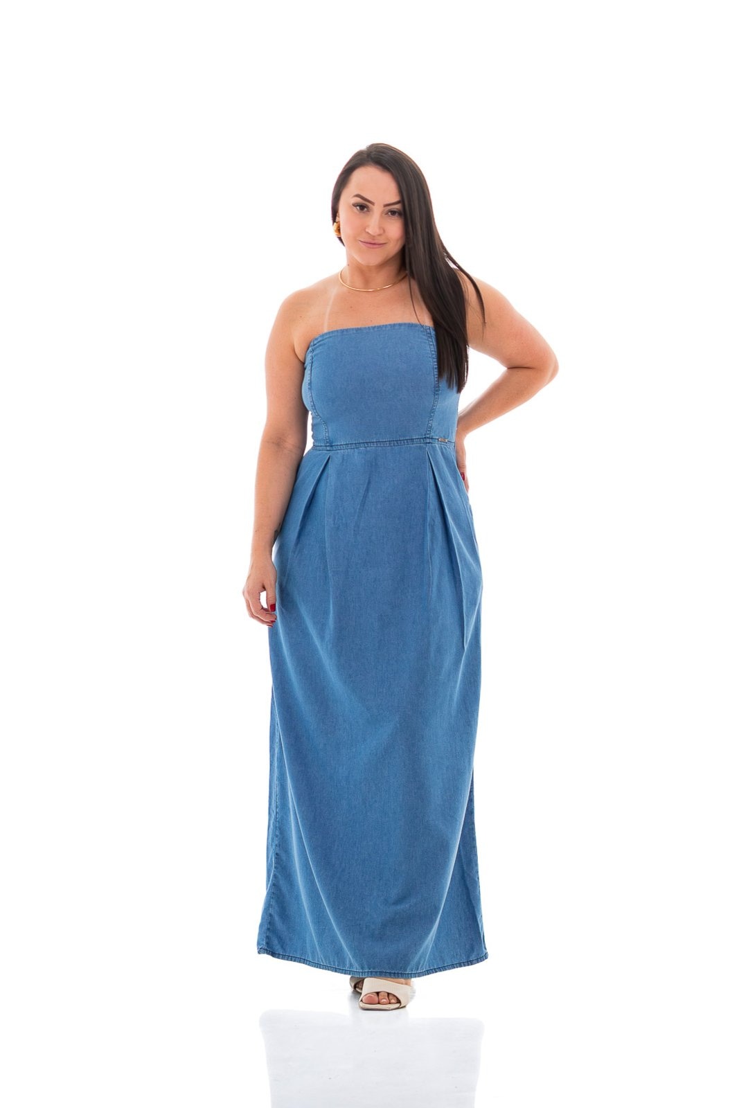 Imagem principal Vestido Feminino Arauto Tomara Que Caia ARAUTO JEANS azul/jeans