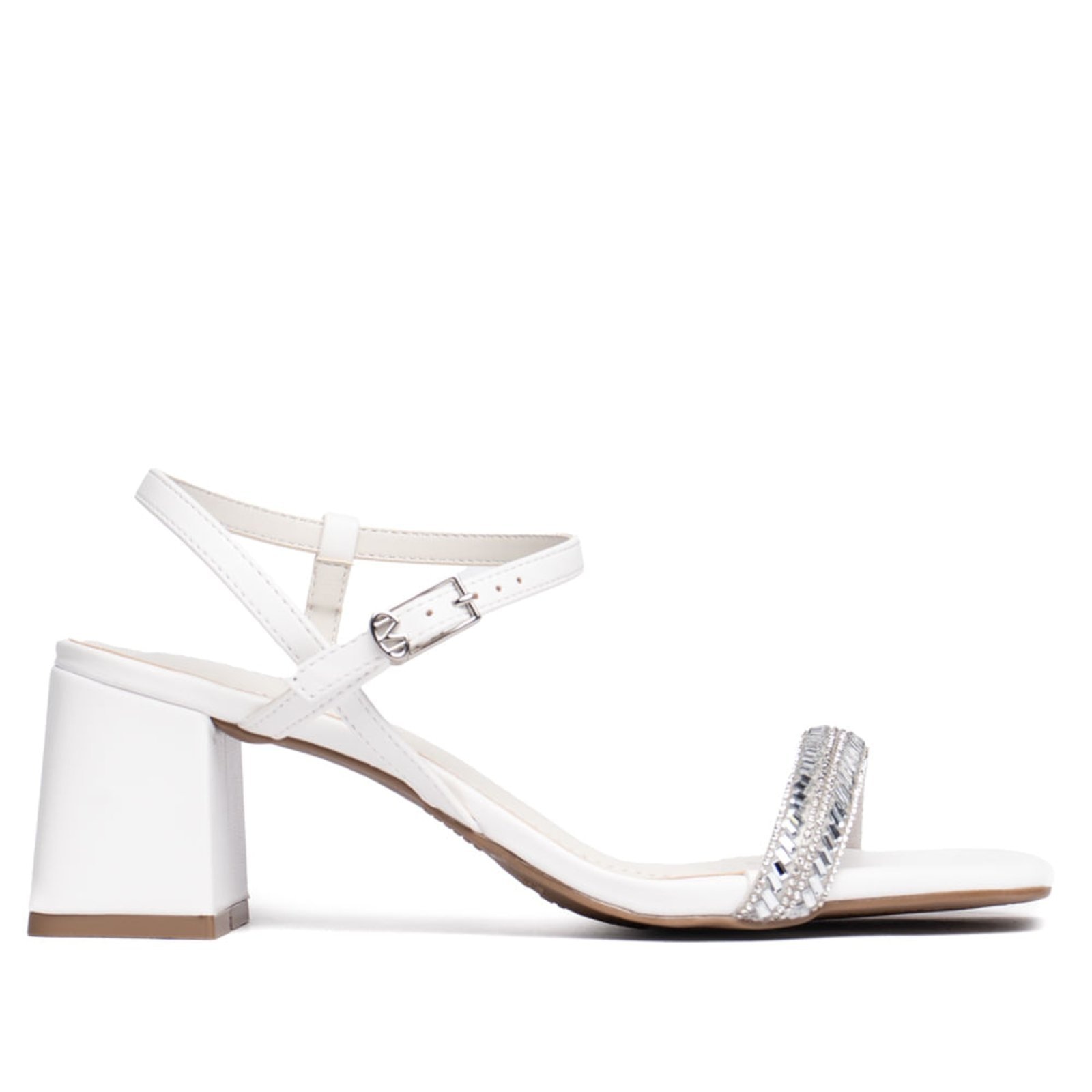 Imagem principal Sandália Feminina Via Marte Salto Bloco Pedrarias VIA MARTE marrom